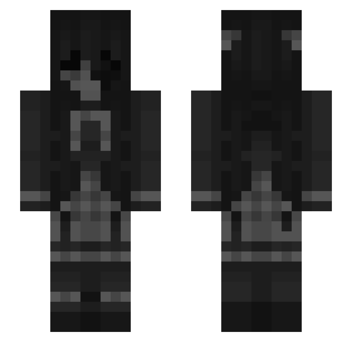 AutumnFest Minecraft skin, front and back view