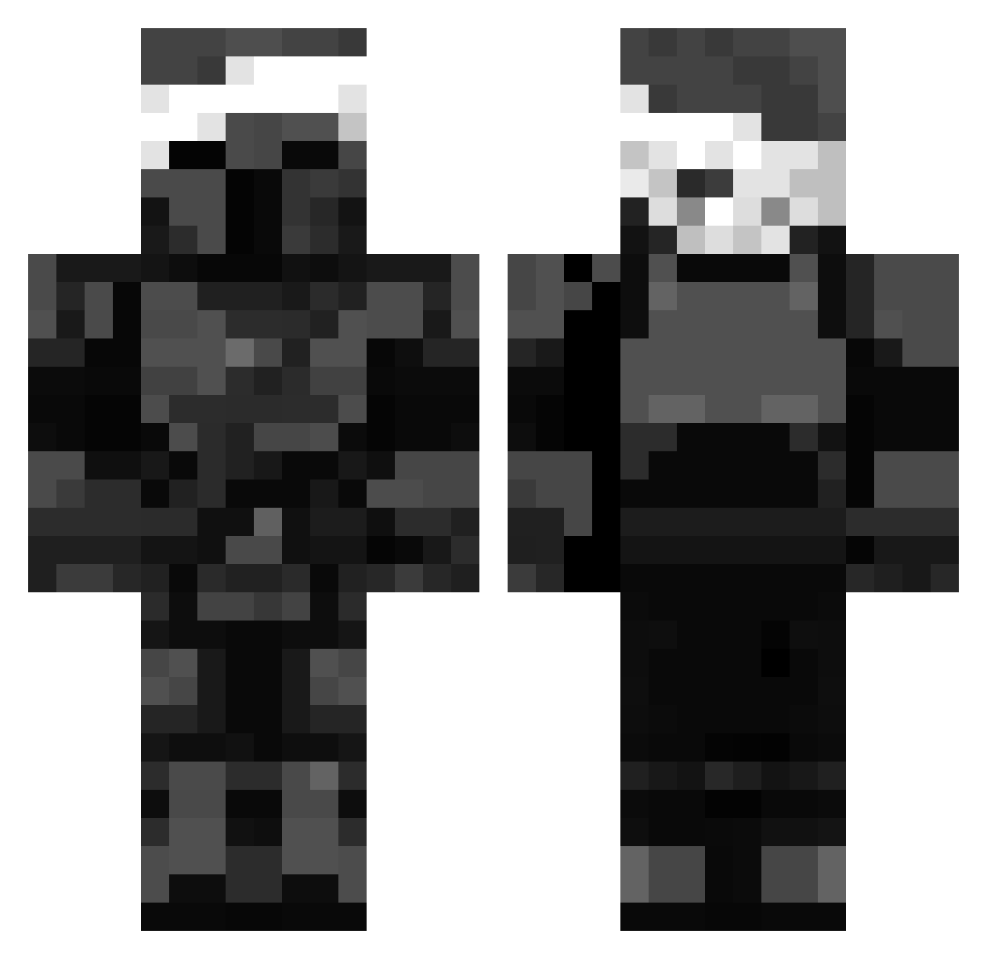 krejzak_ Minecraft skin, front and back view