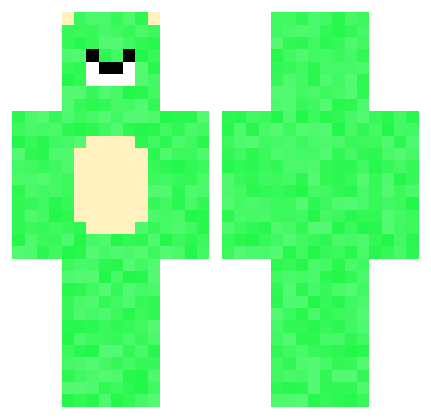 sweat_CoLlIn Minecraft skin, front and back view