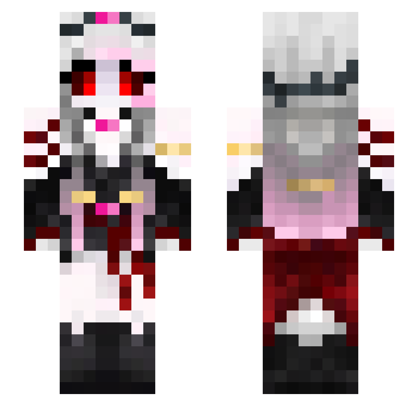 DragonsLightning Minecraft skin, front and back view
