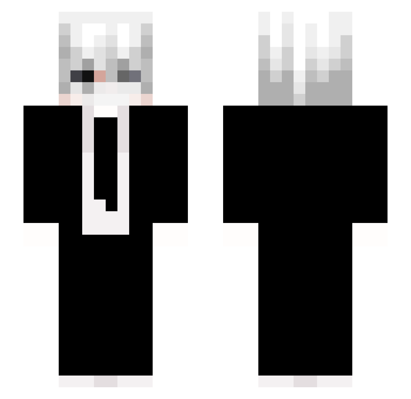 Lololowka_Dave Minecraft skin, front and back view