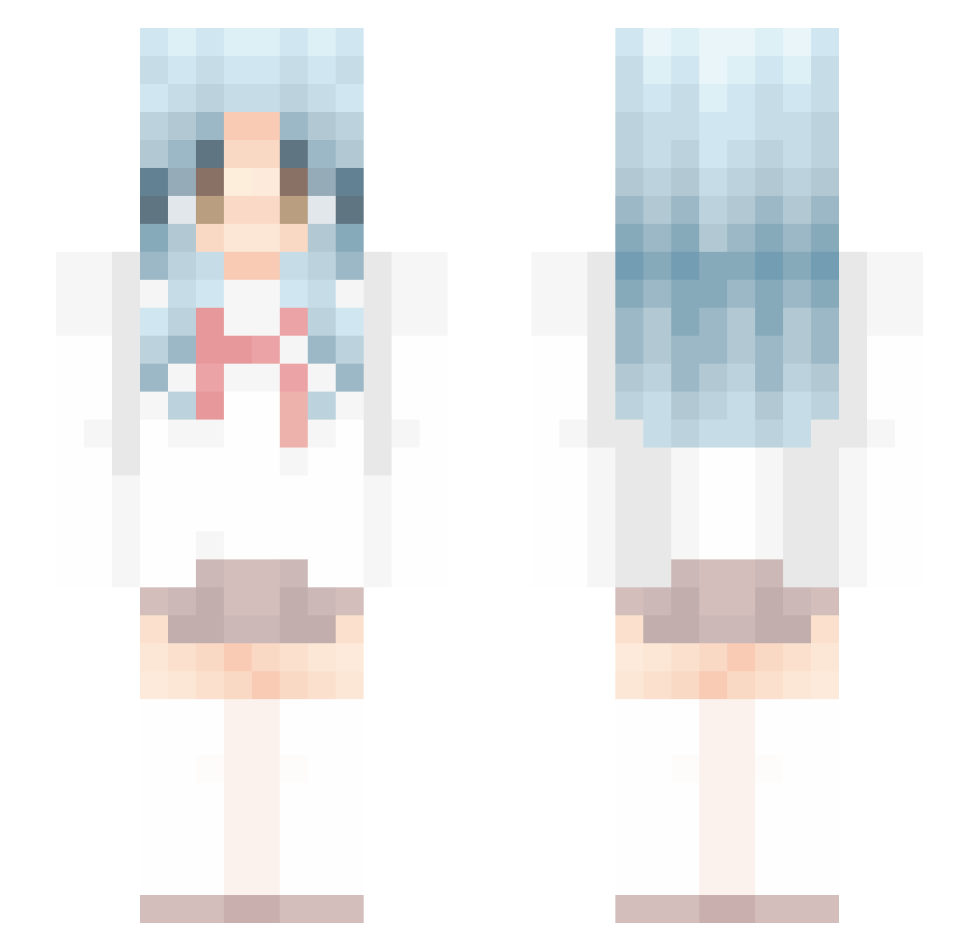 xXLooneyXx Minecraft skin, front and back view