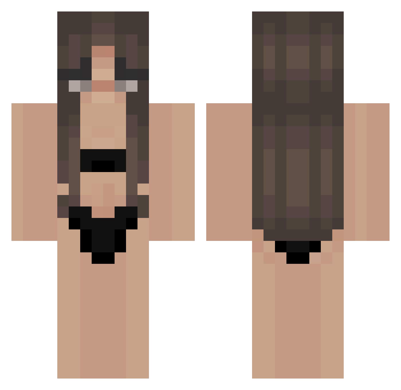pasticcino104 Minecraft skin, front and back view