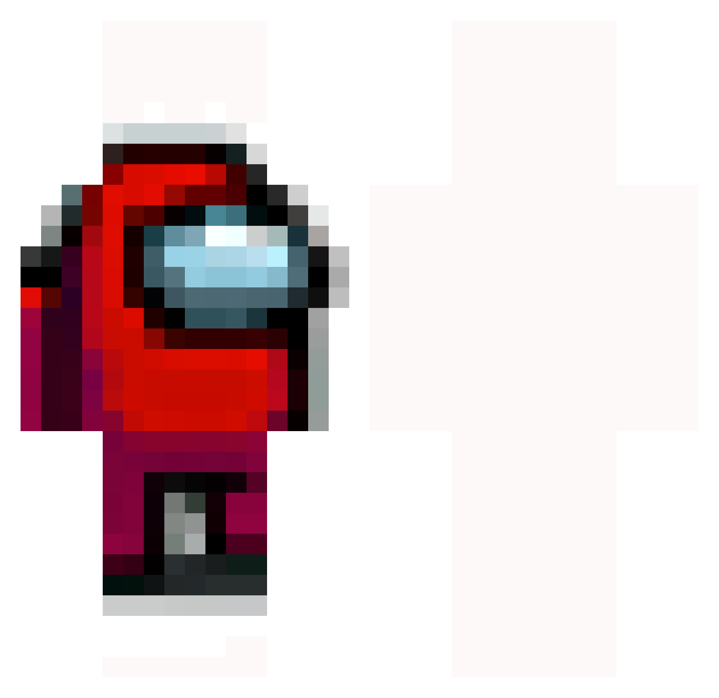 DanteTheFreak Minecraft skin, front and back view