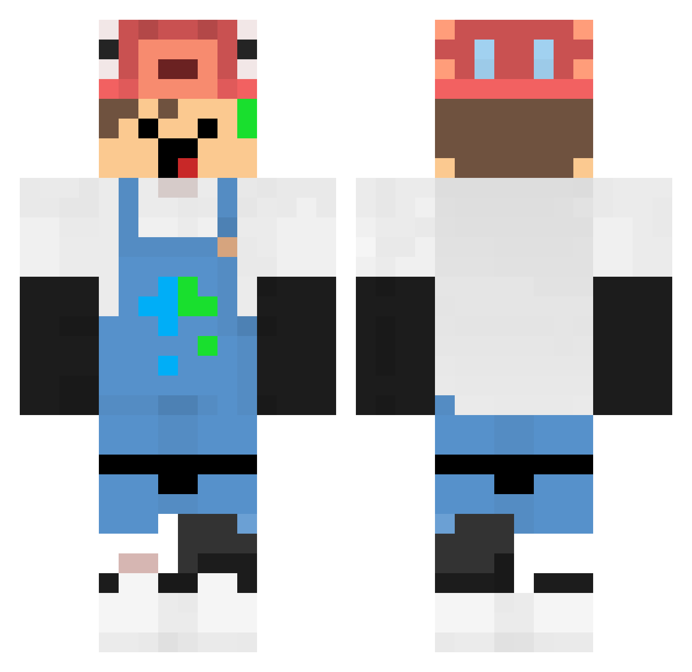 Rose_Linde Minecraft skin, front and back view