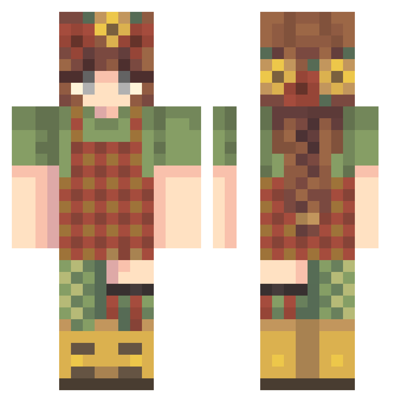 aeilors5 Minecraft skin, front and back view