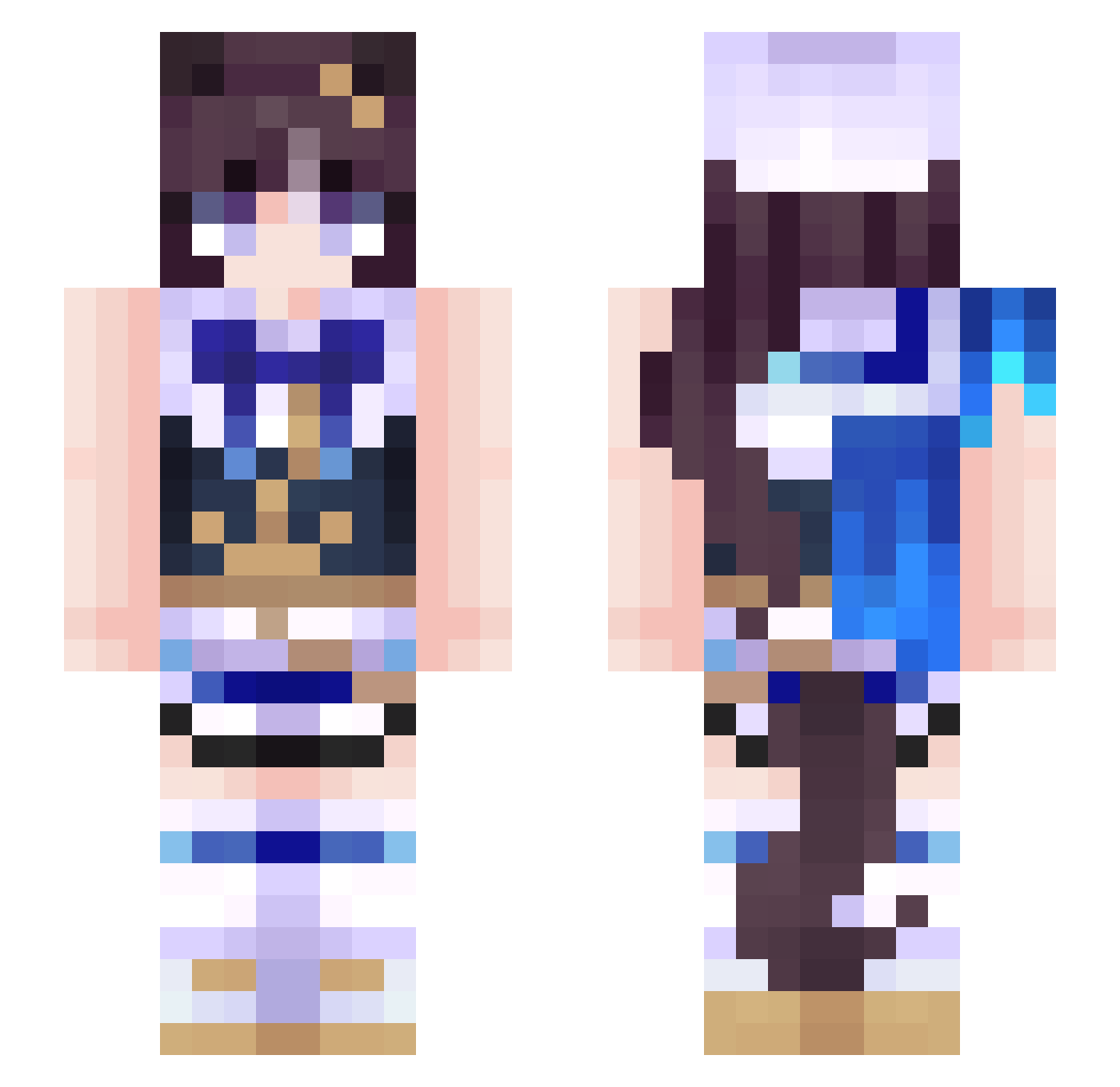 dexdon18 Minecraft skin, front and back view