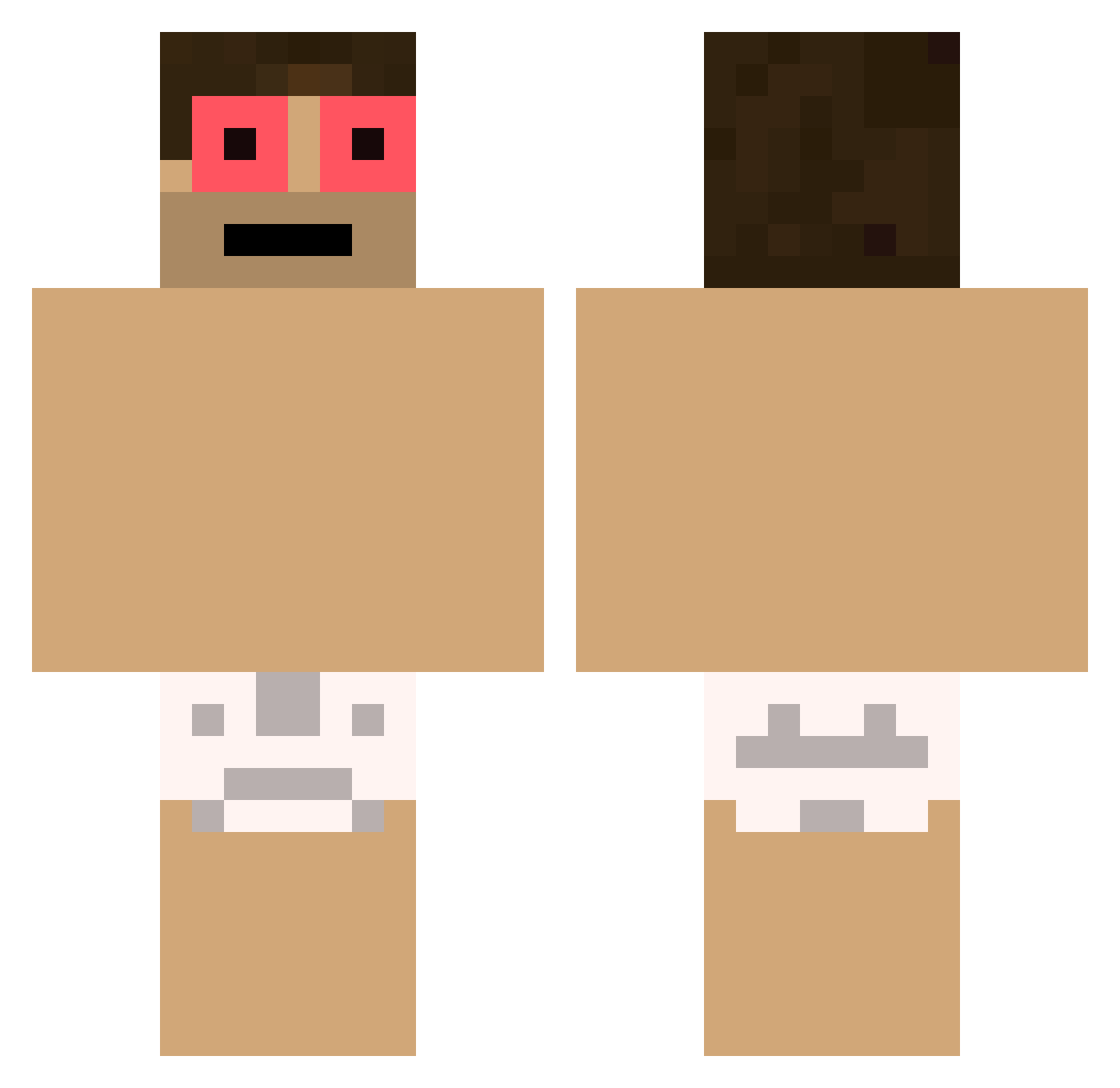 SomeAunt164009 Minecraft skin, front and back view