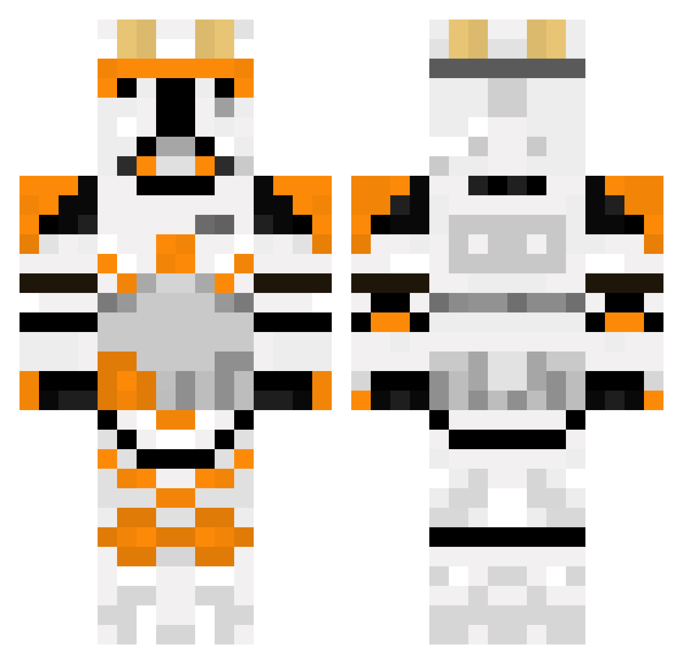Ezy_Radu Minecraft skin, front and back view