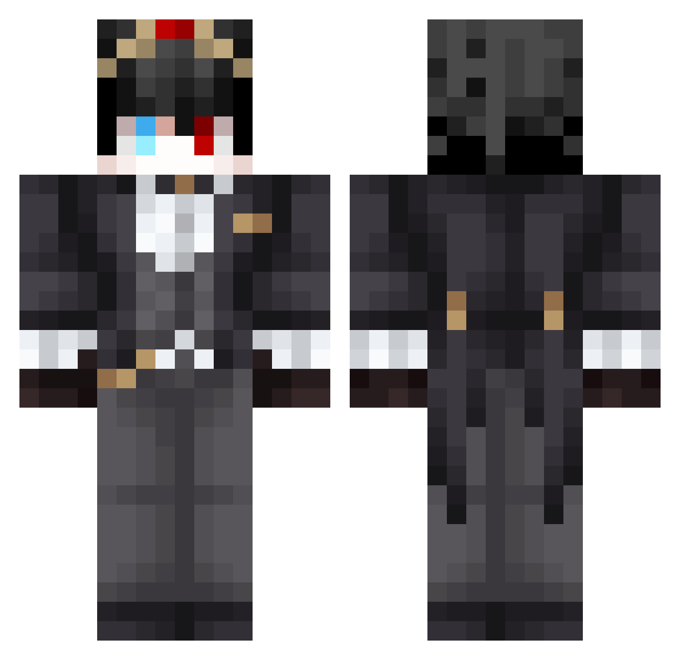 yahavgg Minecraft skin, front and back view