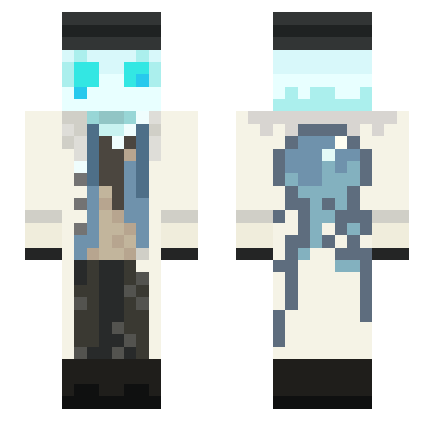 Sequoia_W Minecraft skin, front and back view
