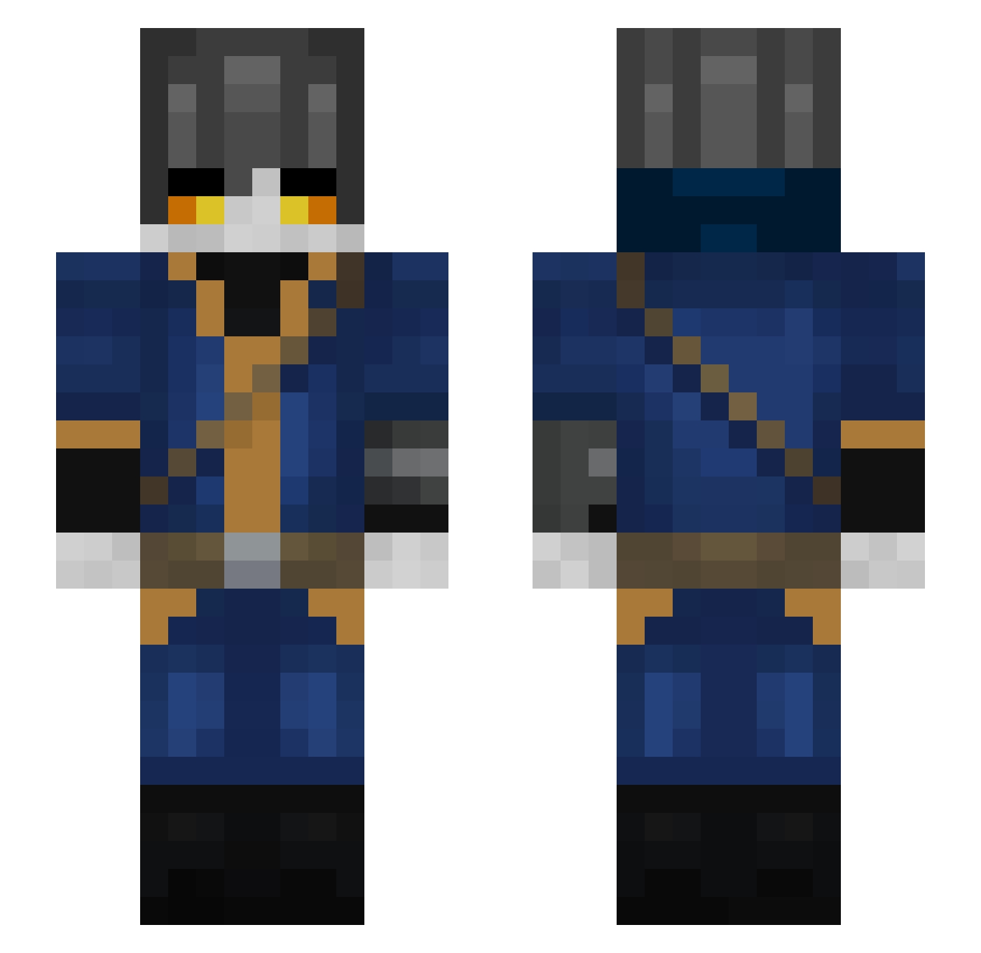keoq12345 Minecraft skin, front and back view