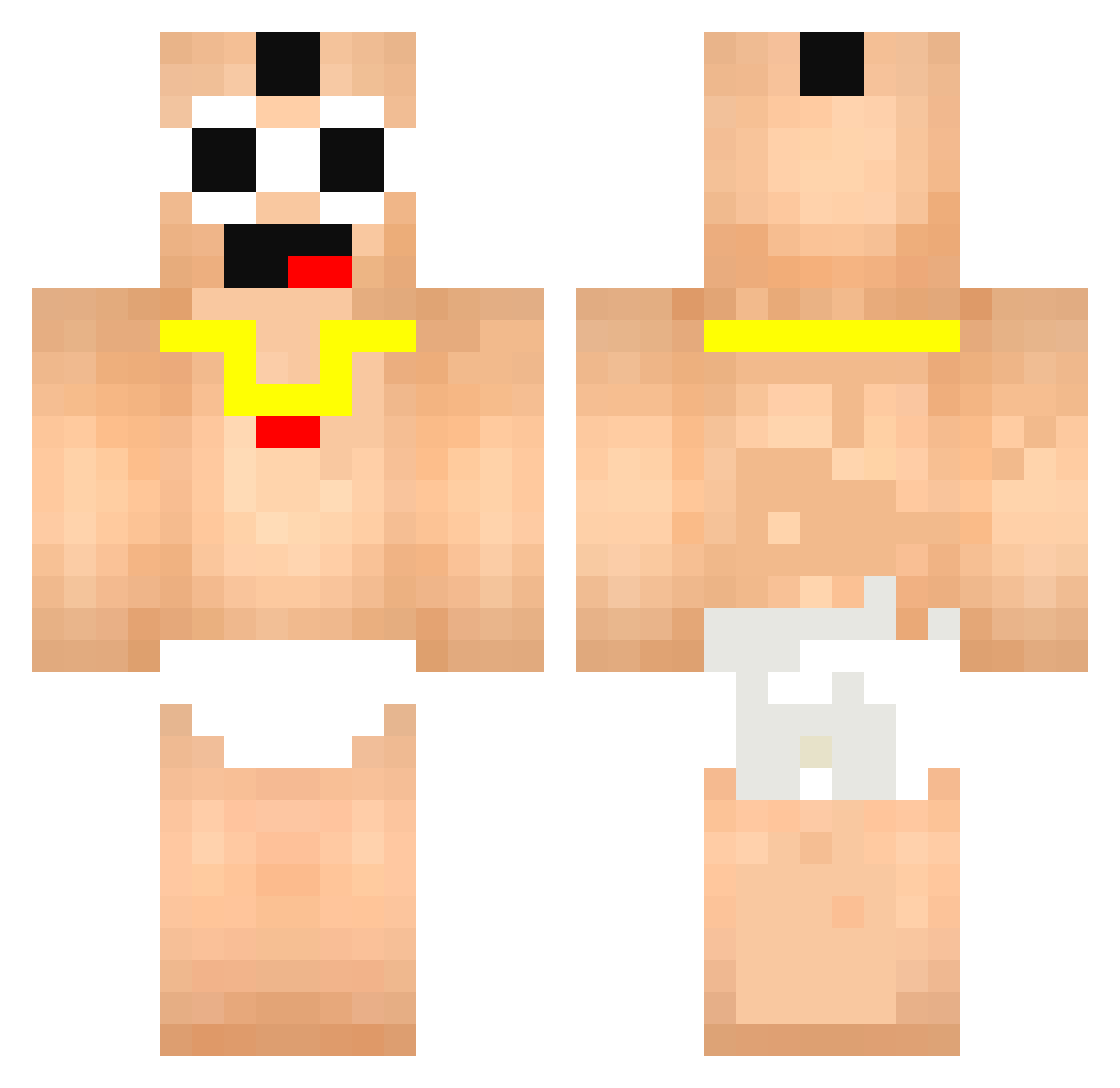 kalo_baccha Minecraft skin, front and back view