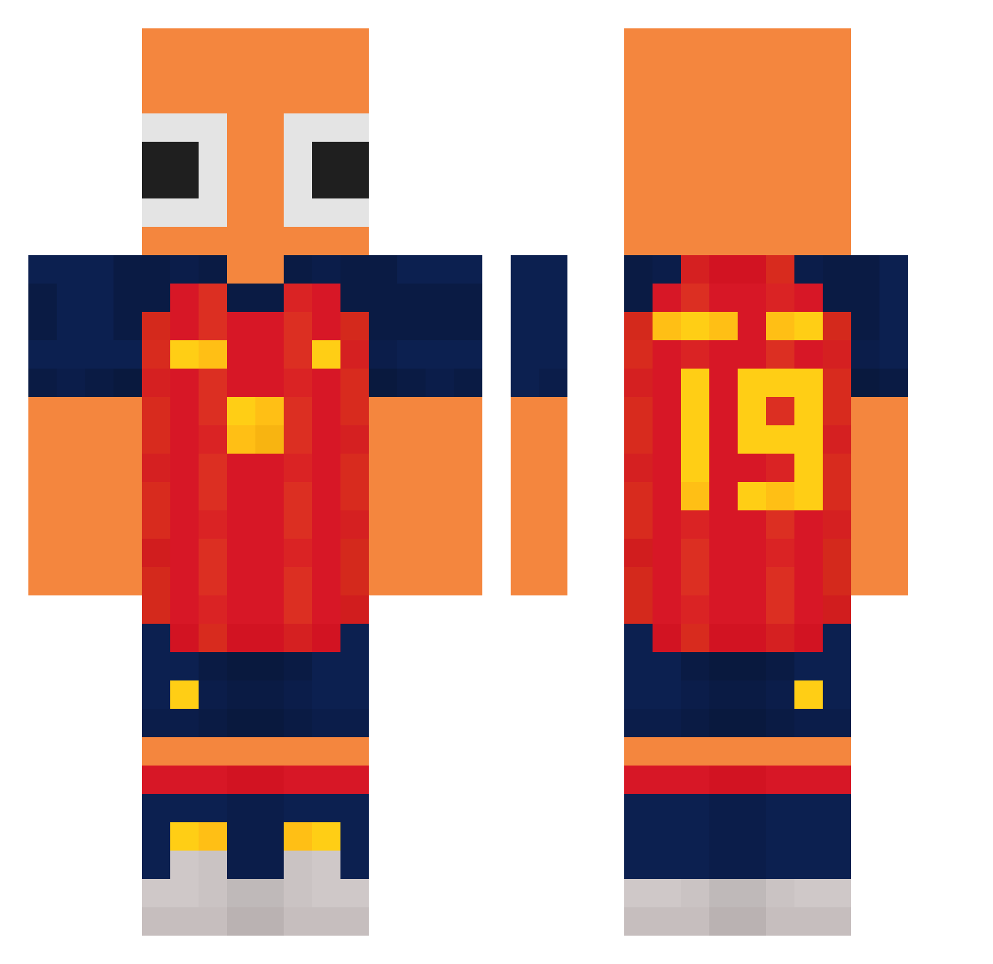 frozenfanta9 Minecraft skin, front and back view