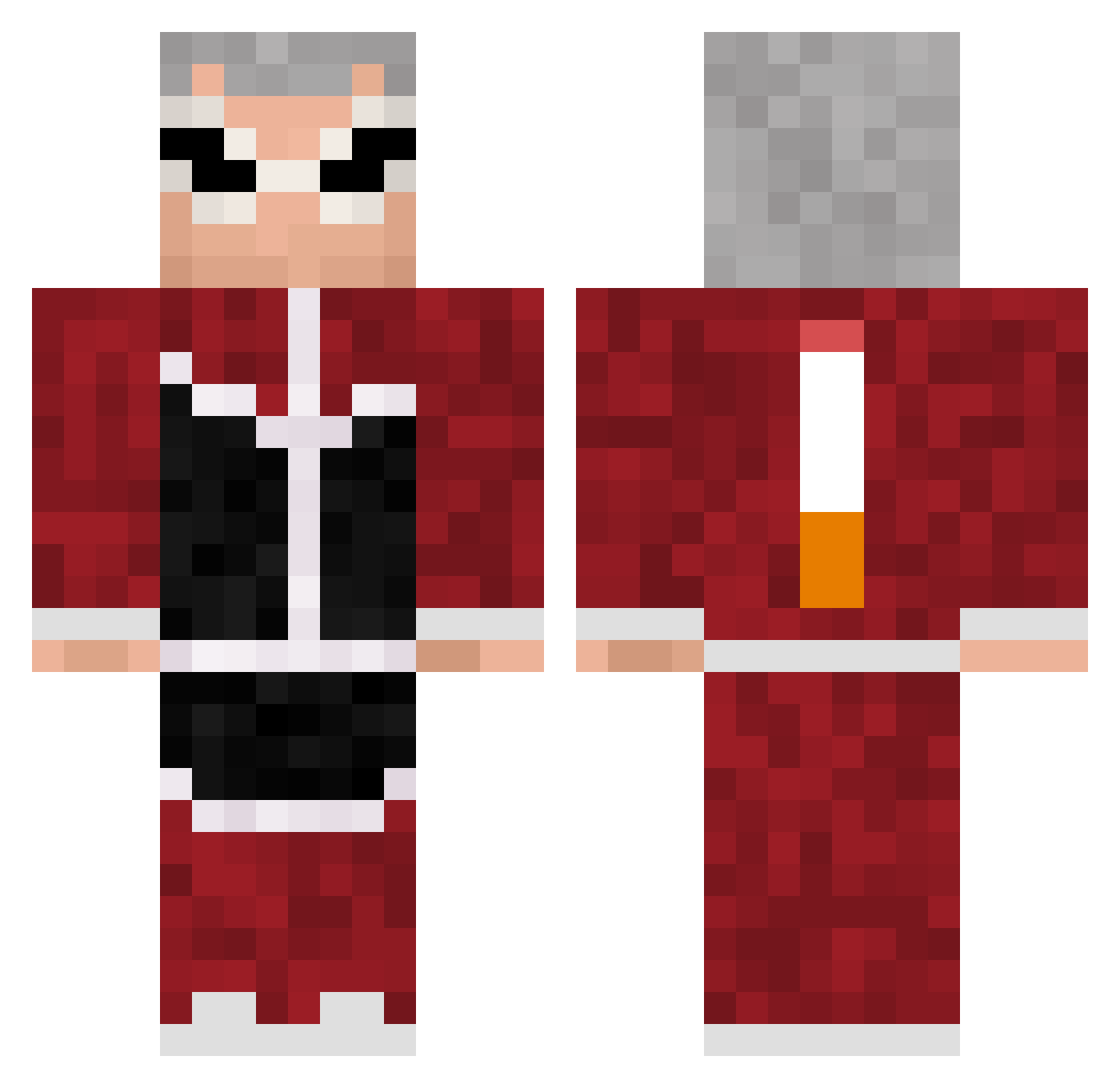 Zgis_ Minecraft skin, front and back view