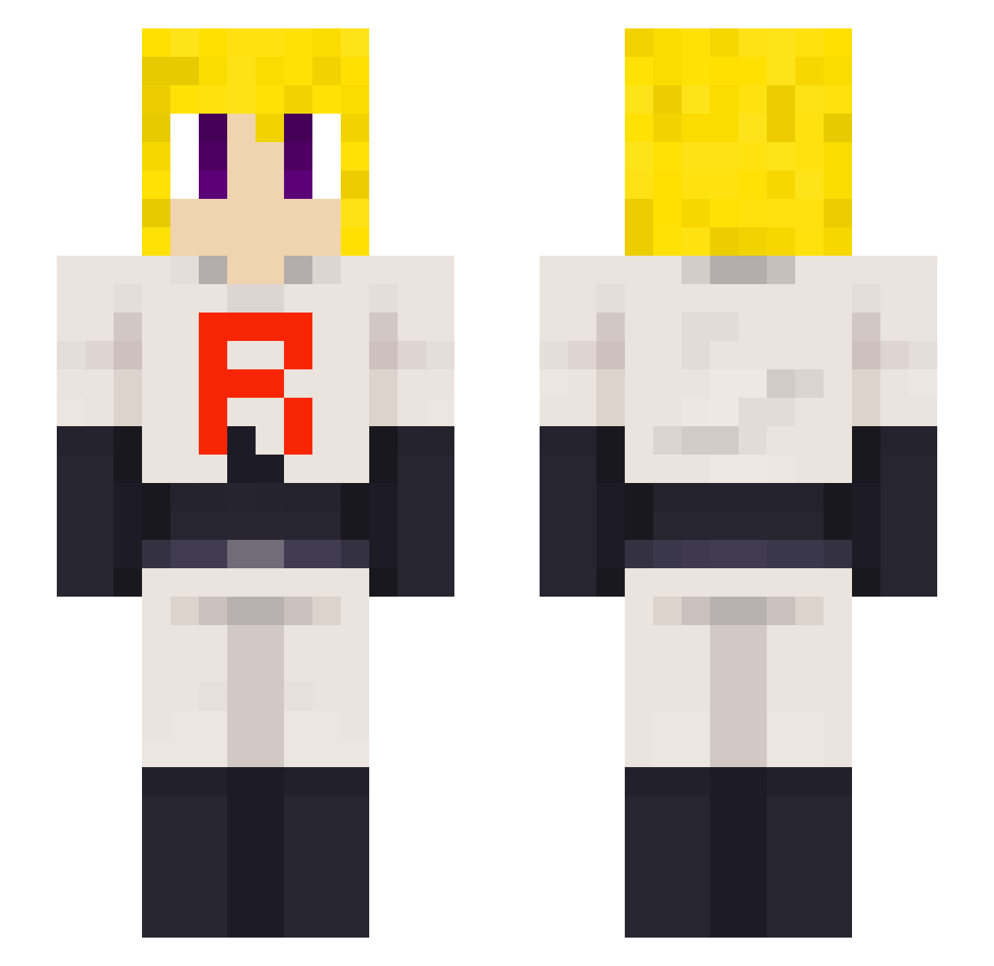 SmthOutdated Minecraft skin, front and back view