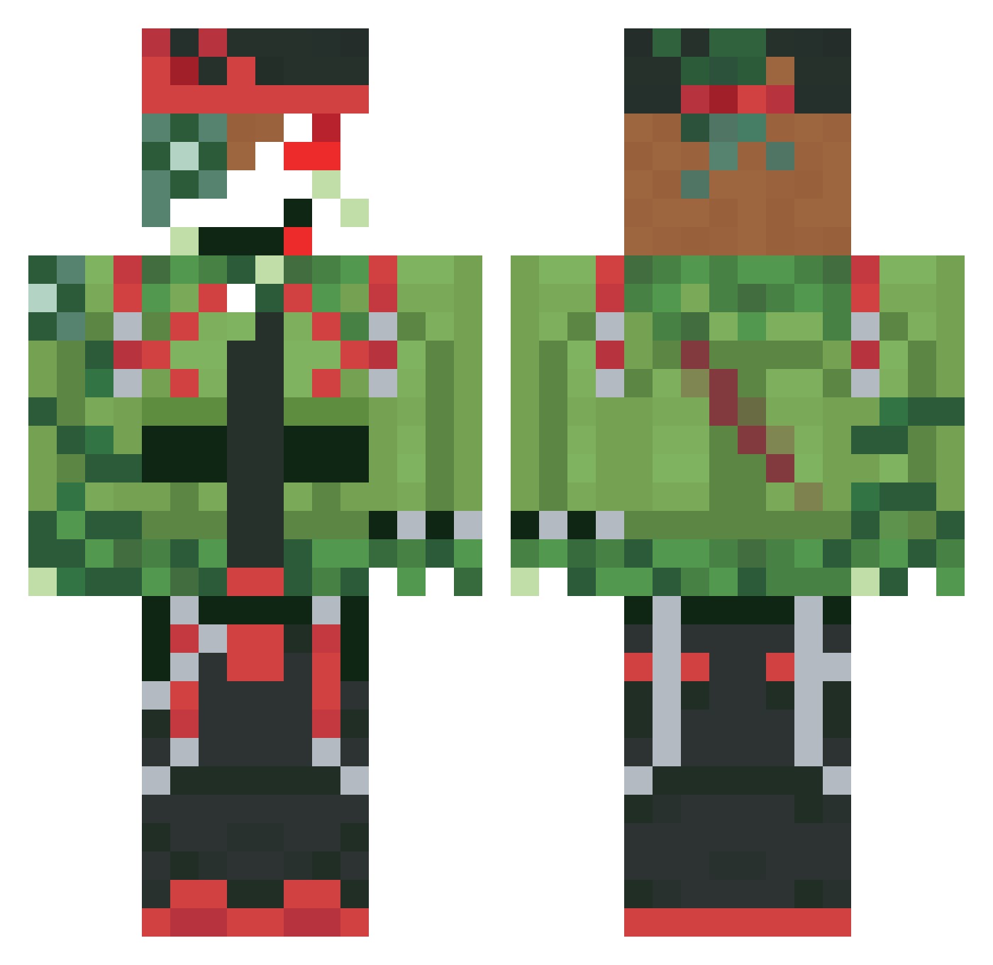 hobyrobloxemir1 Minecraft skin, front and back view