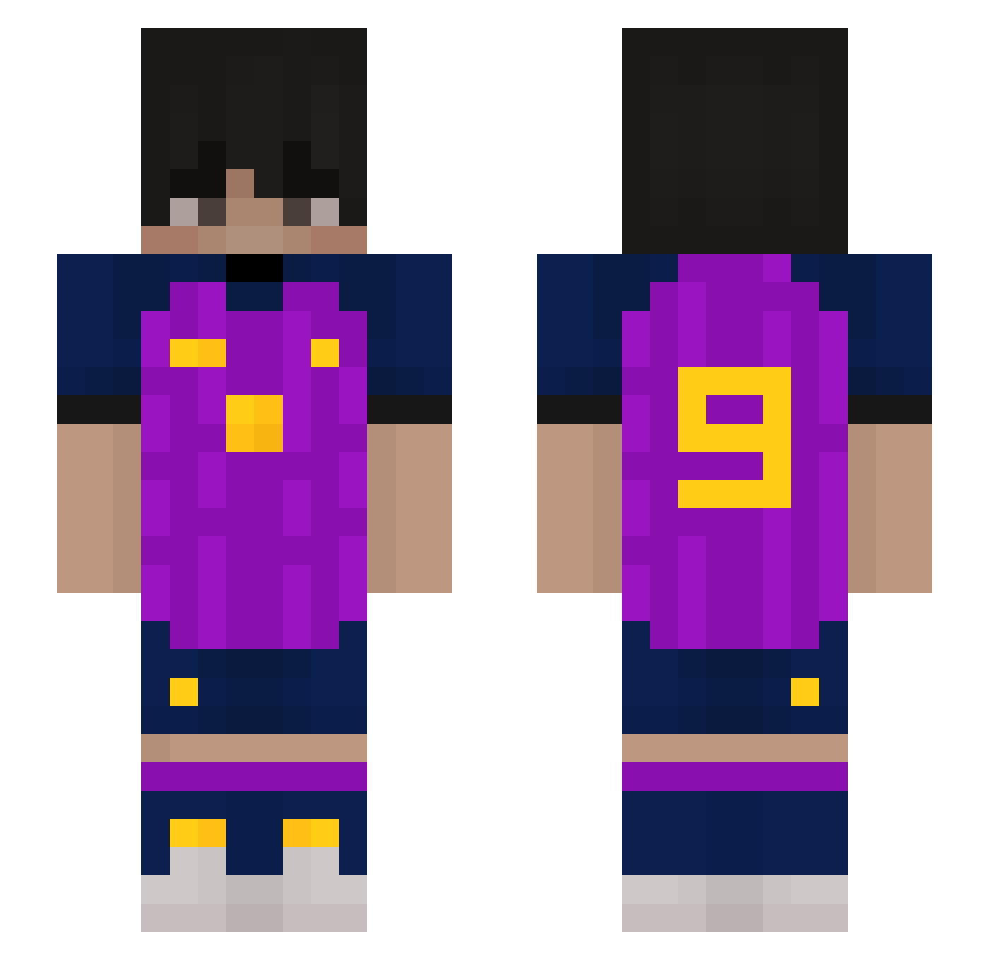 Its_Diego21 Minecraft skin, front and back view