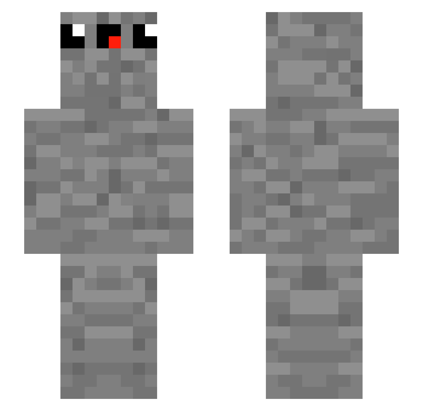 SteveEWonder11 Minecraft skin, front and back view