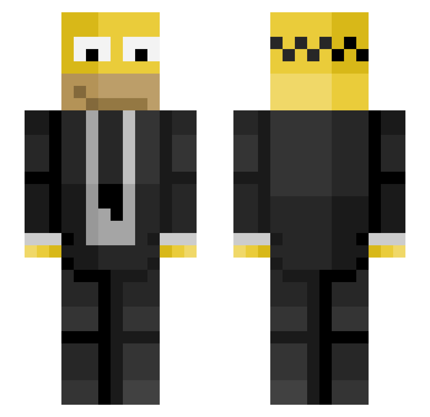 springo_wowie Minecraft skin, front and back view