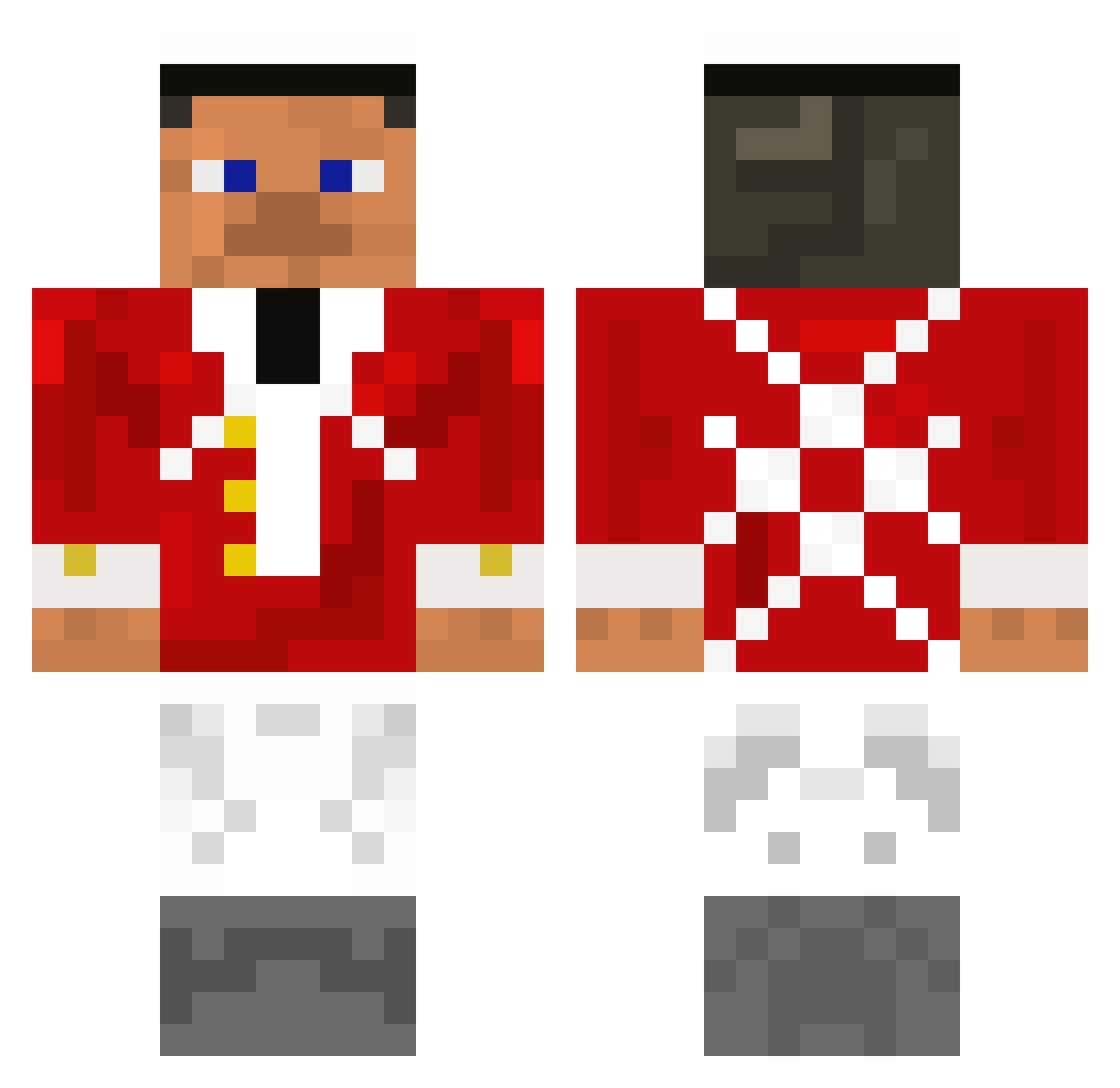 shandie Minecraft skin, front and back view