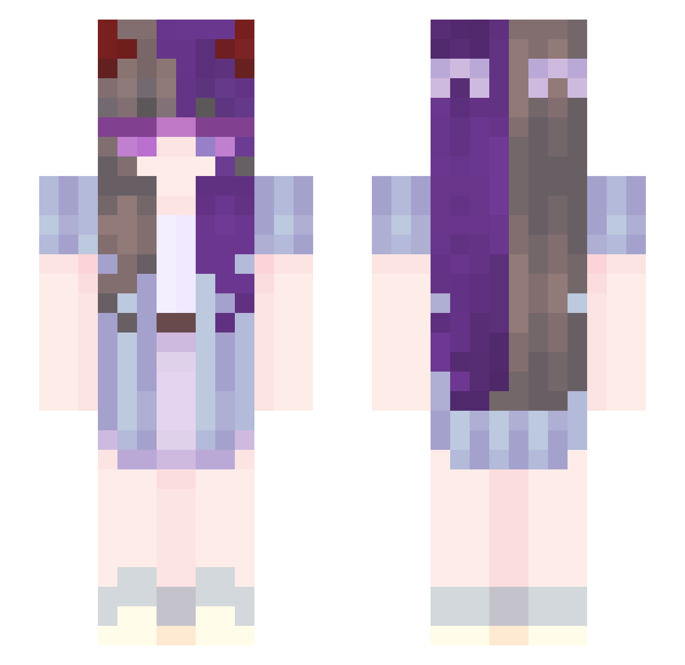 germina Minecraft skin, front and back view