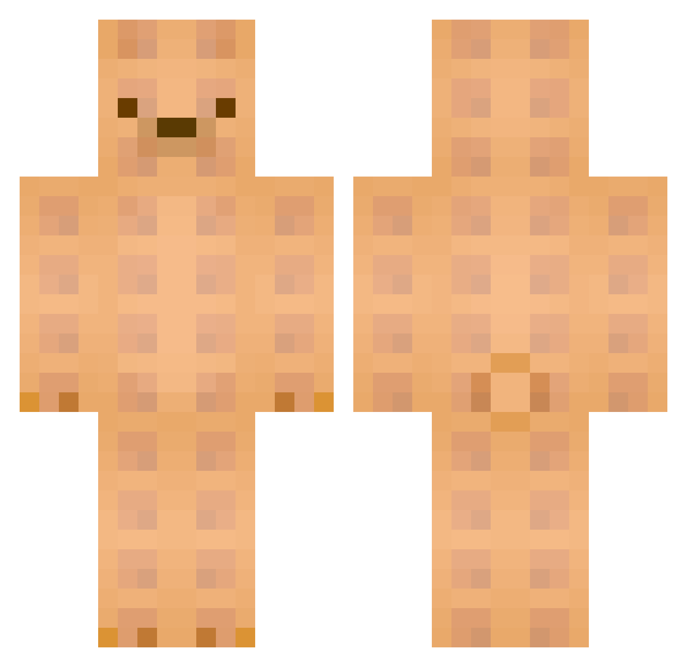 4gofry Minecraft skin, front and back view