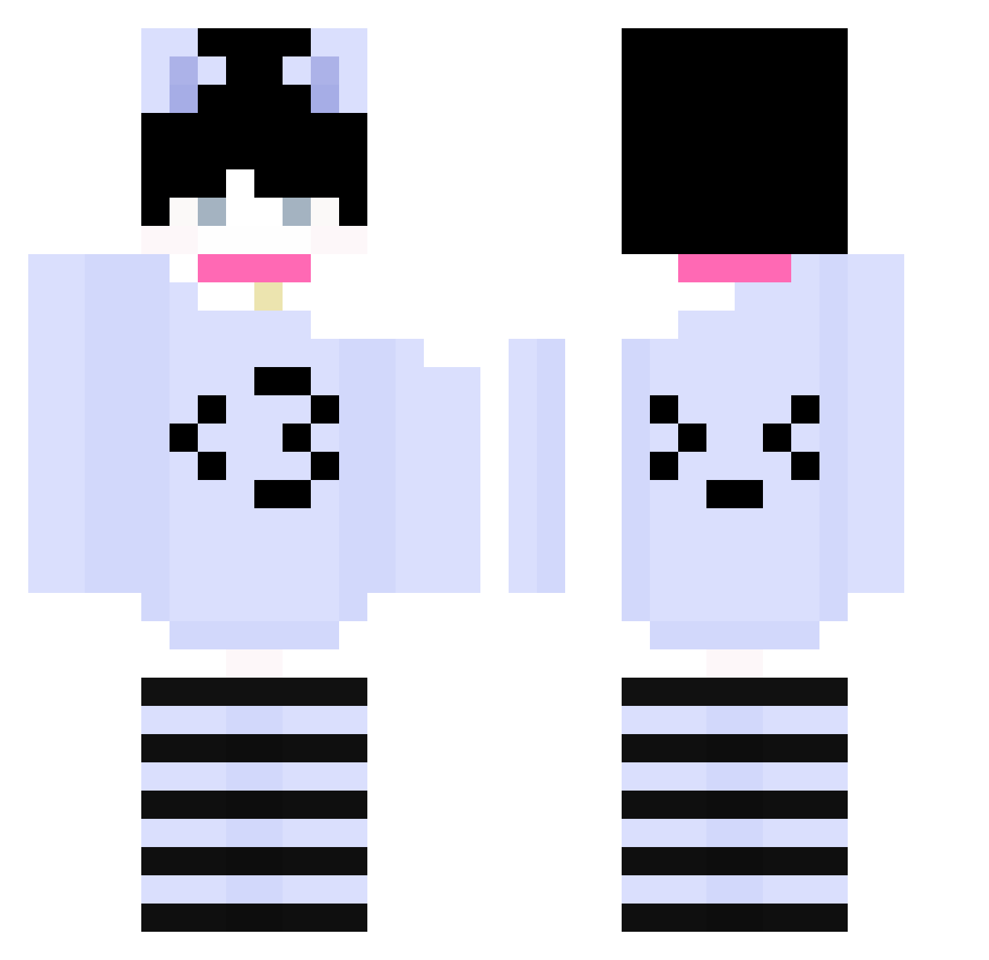 _kub4k Minecraft skin, front and back view