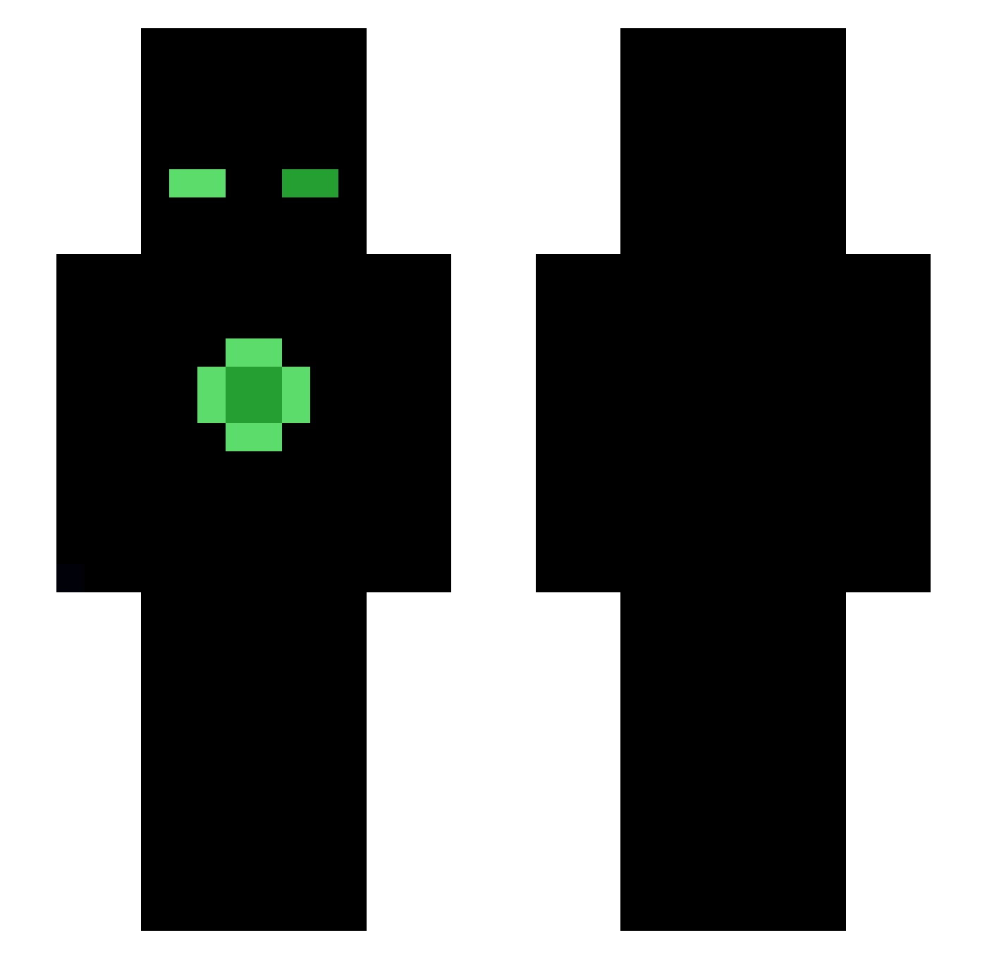 Yoriliian Minecraft skin, front and back view