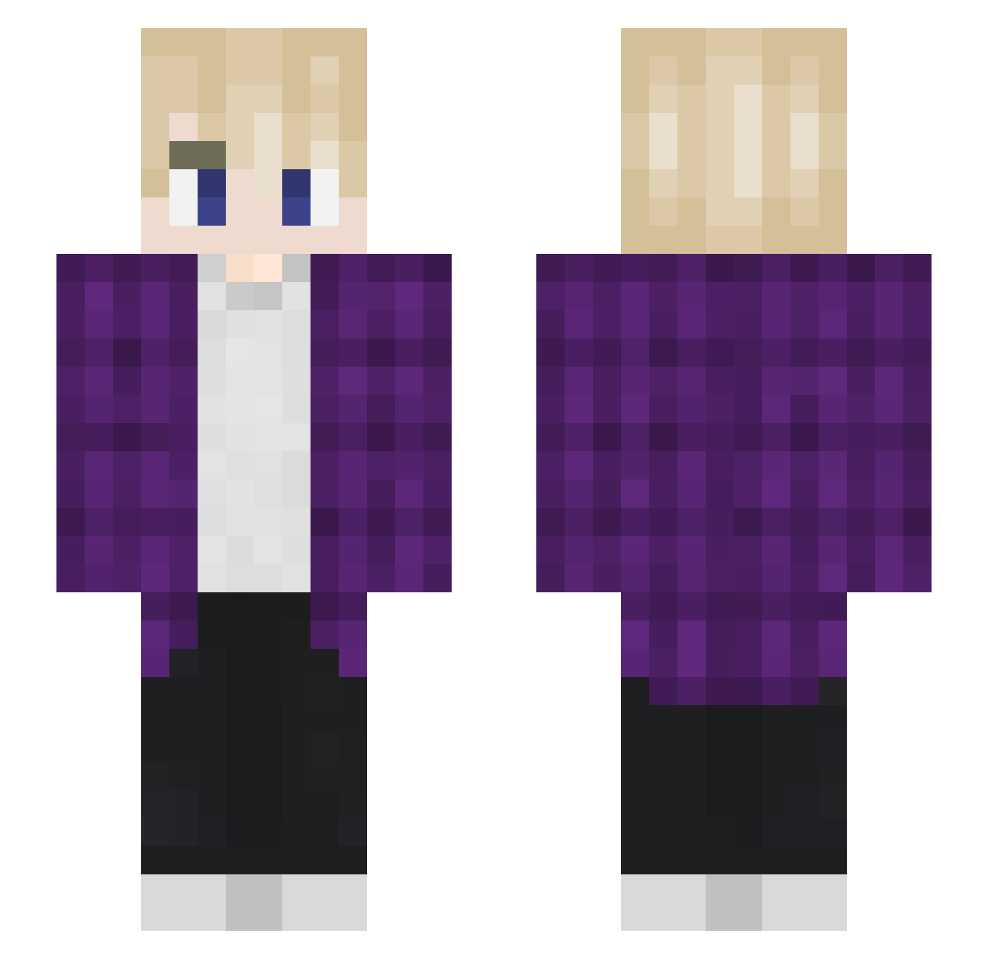 _Ketra_ Minecraft skin, front and back view