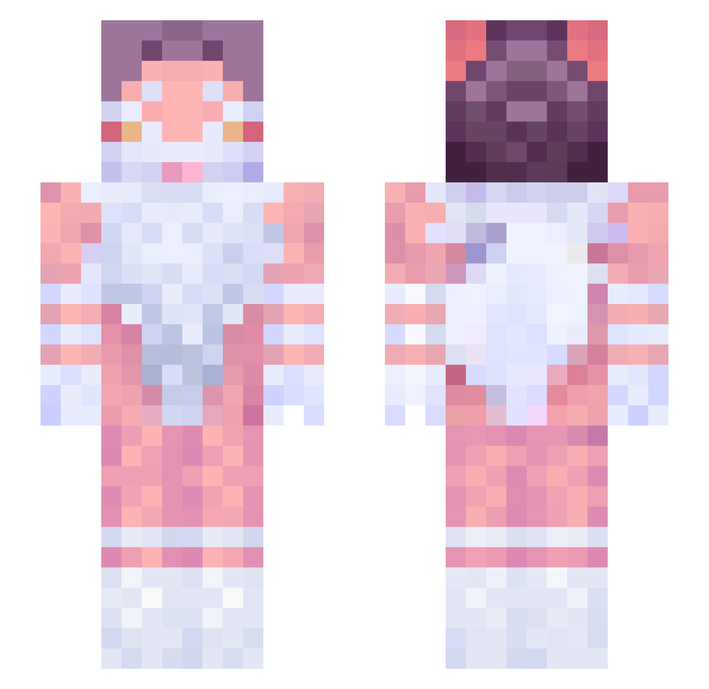 spme1 Minecraft skin, front and back view