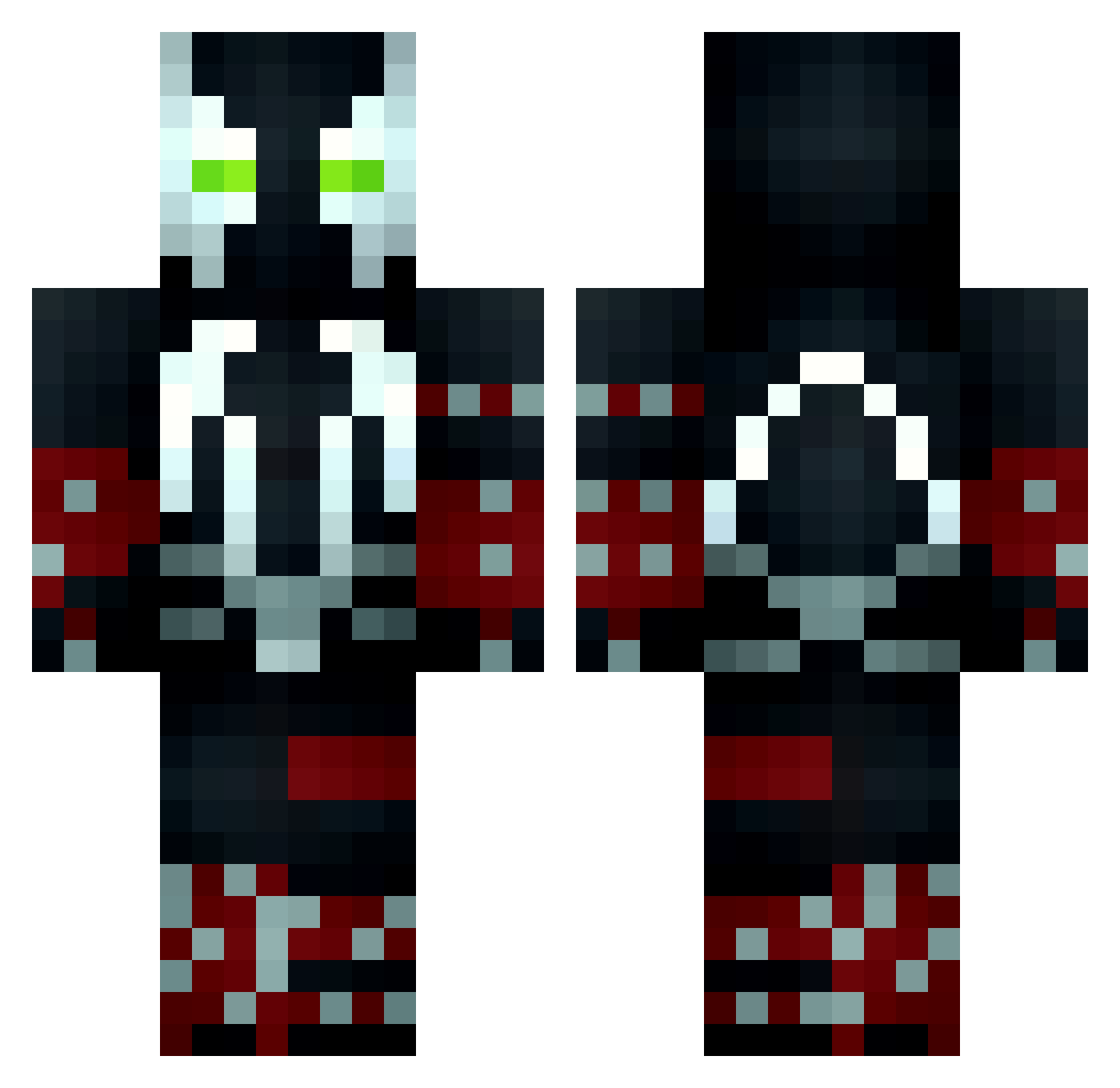 GUPY_ Minecraft skin, front and back view