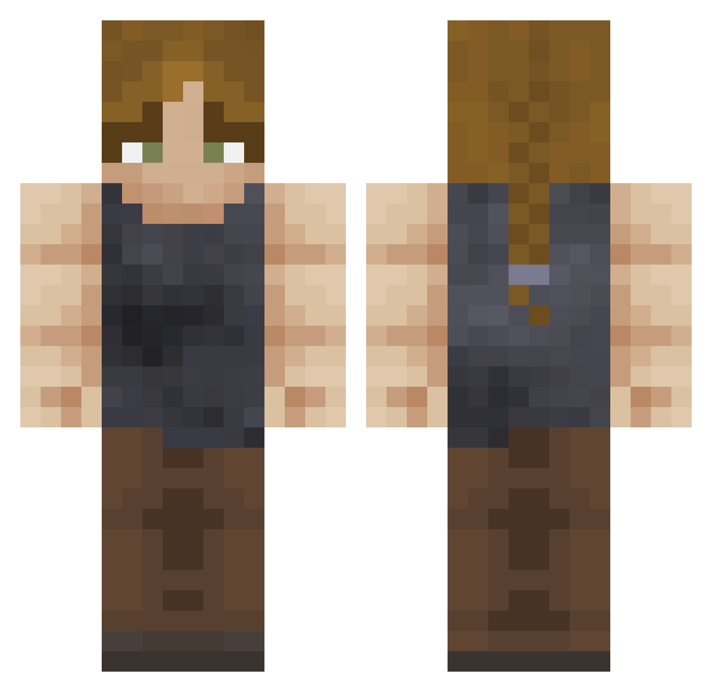 IlMatte Minecraft skin, front and back view