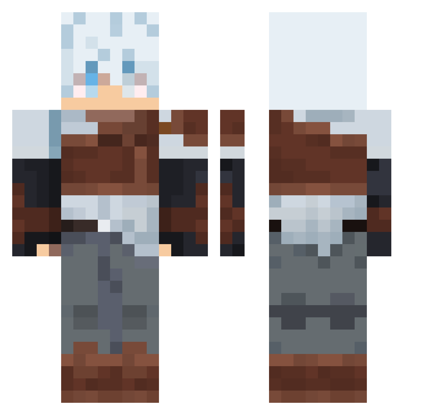 CYY_666 Minecraft skin, front and back view