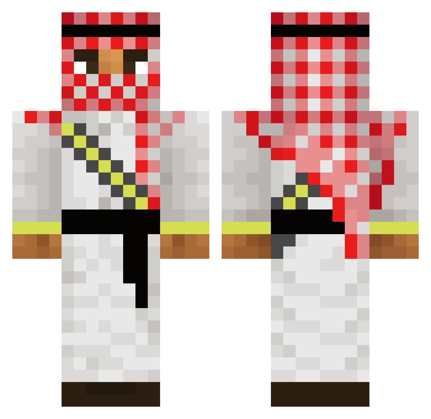 Namikazi4 Minecraft skin, front and back view