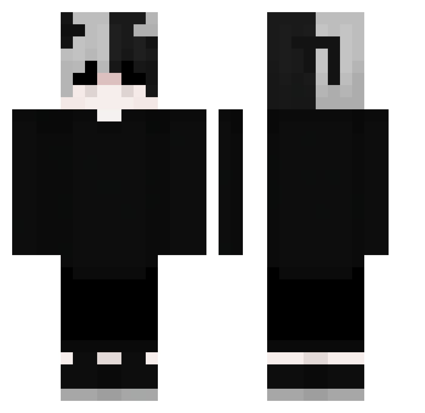 Vortyzin Minecraft skin, front and back view