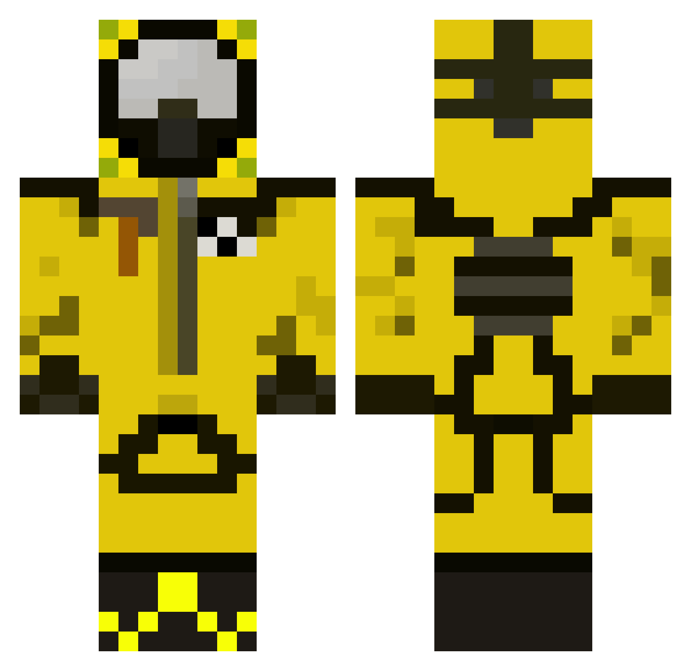 CappiSal1 Minecraft skin, front and back view