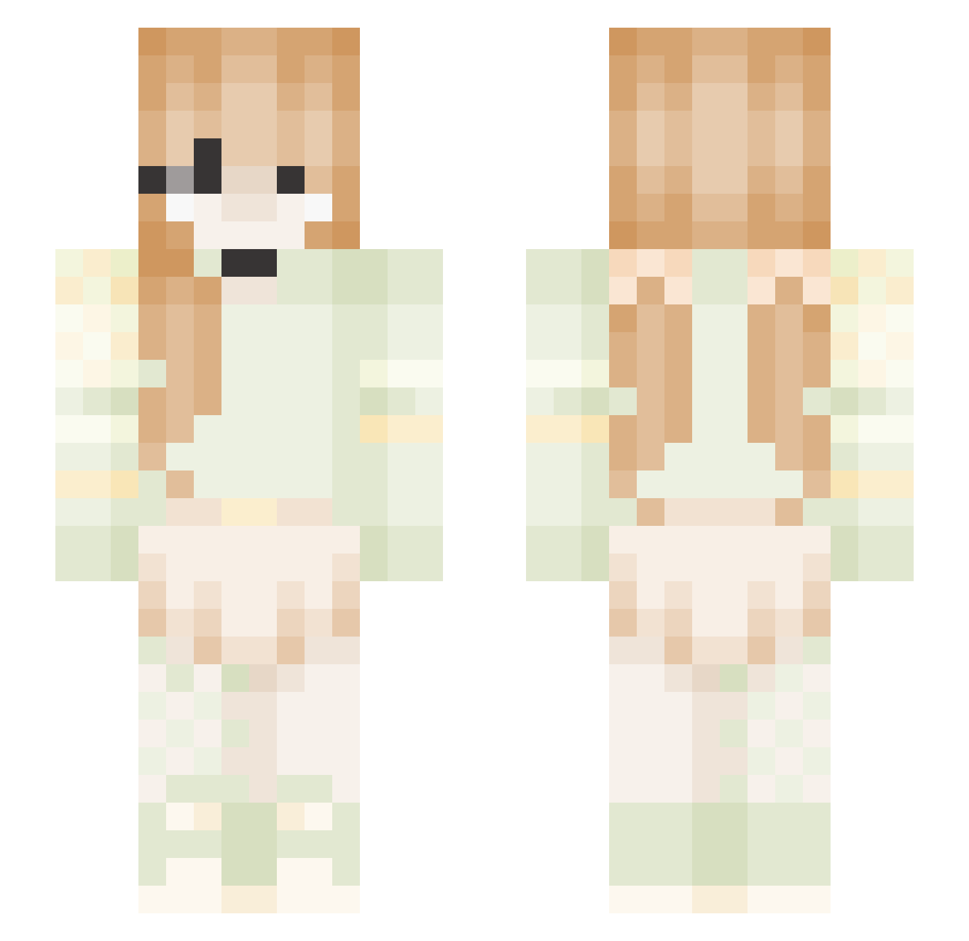 BloodHgarm Minecraft skin, front and back view