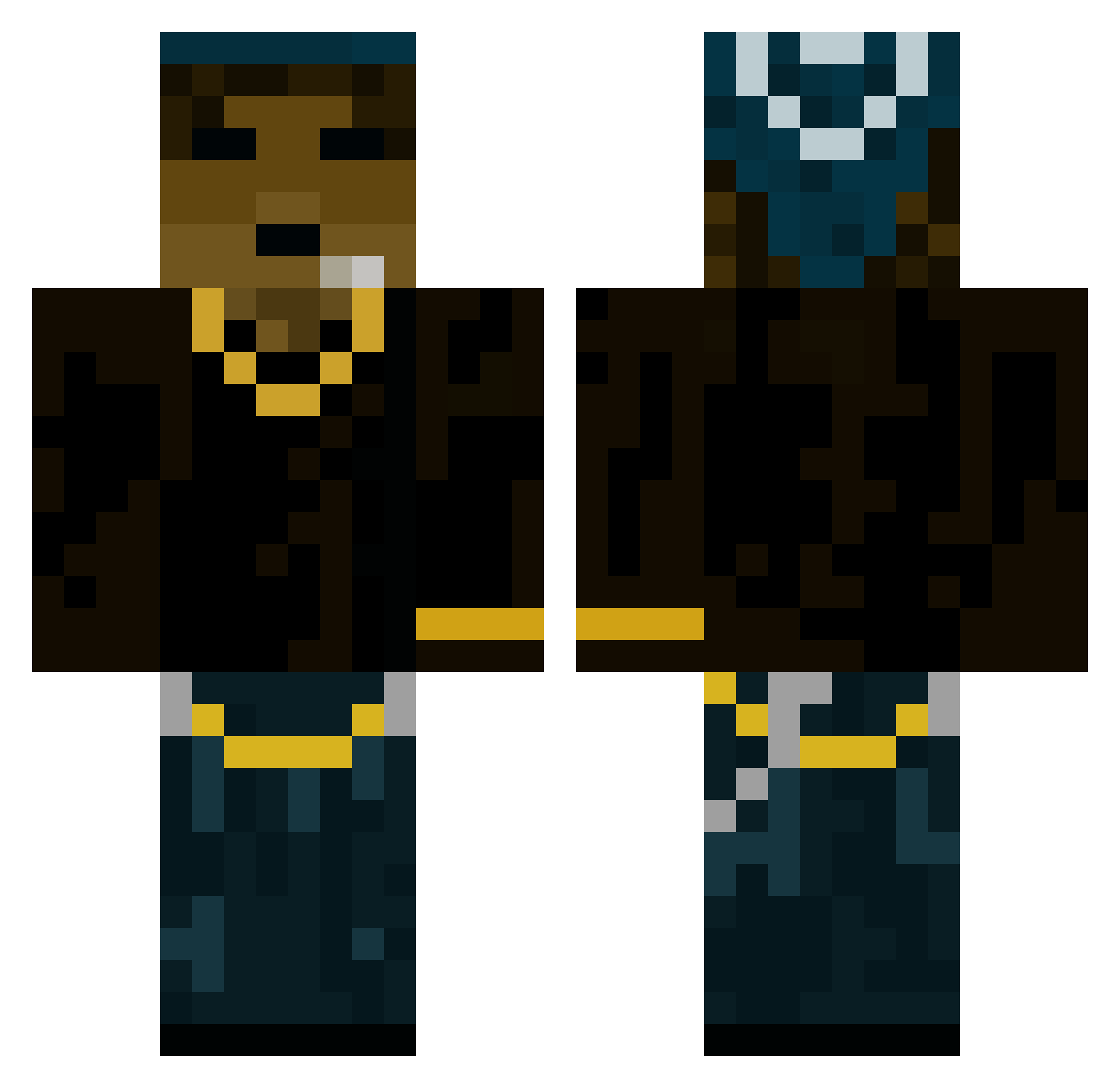 ChiefSmacko Minecraft skin, front and back view