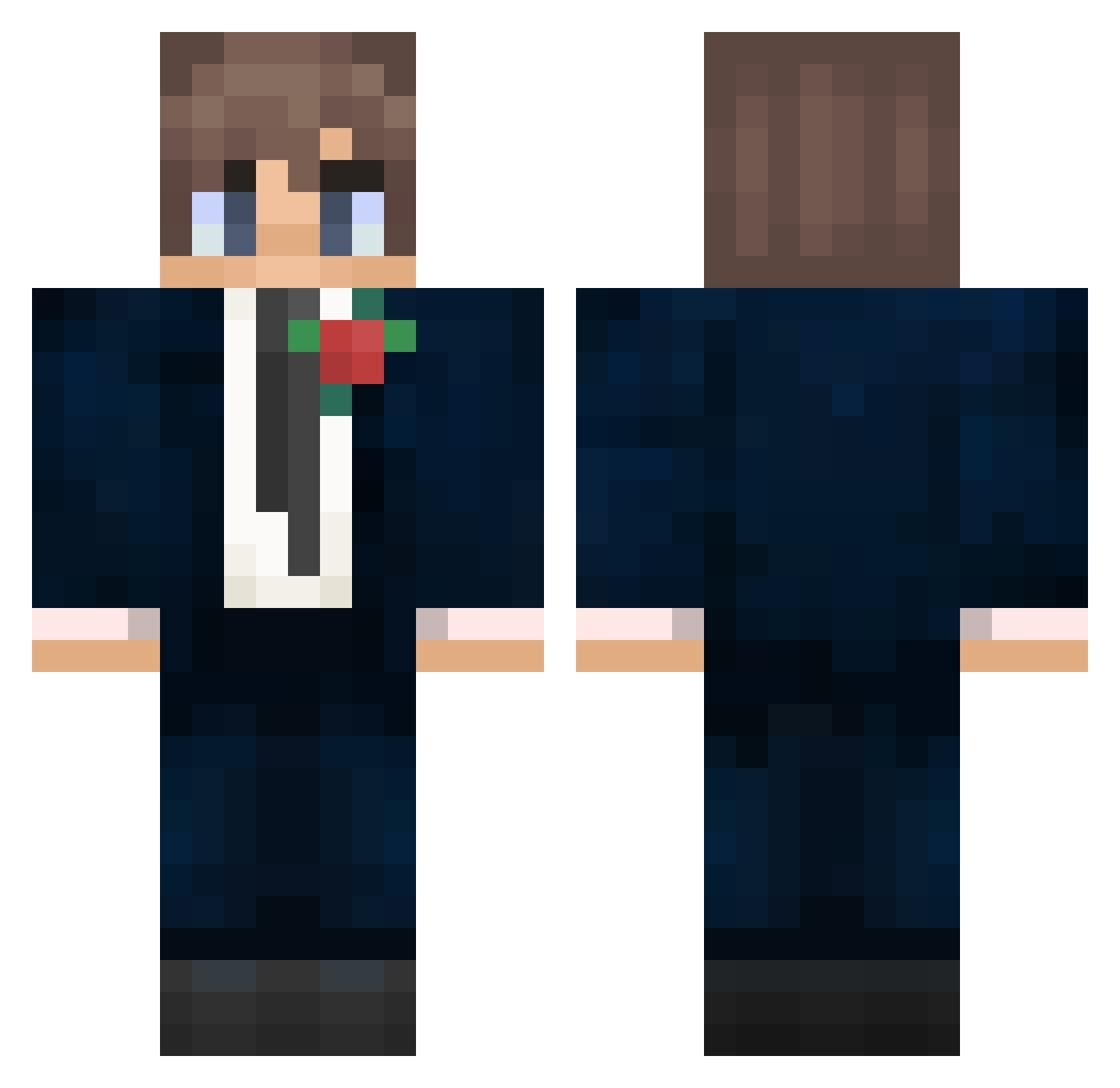 WilliamKing201 Minecraft skin, front and back view