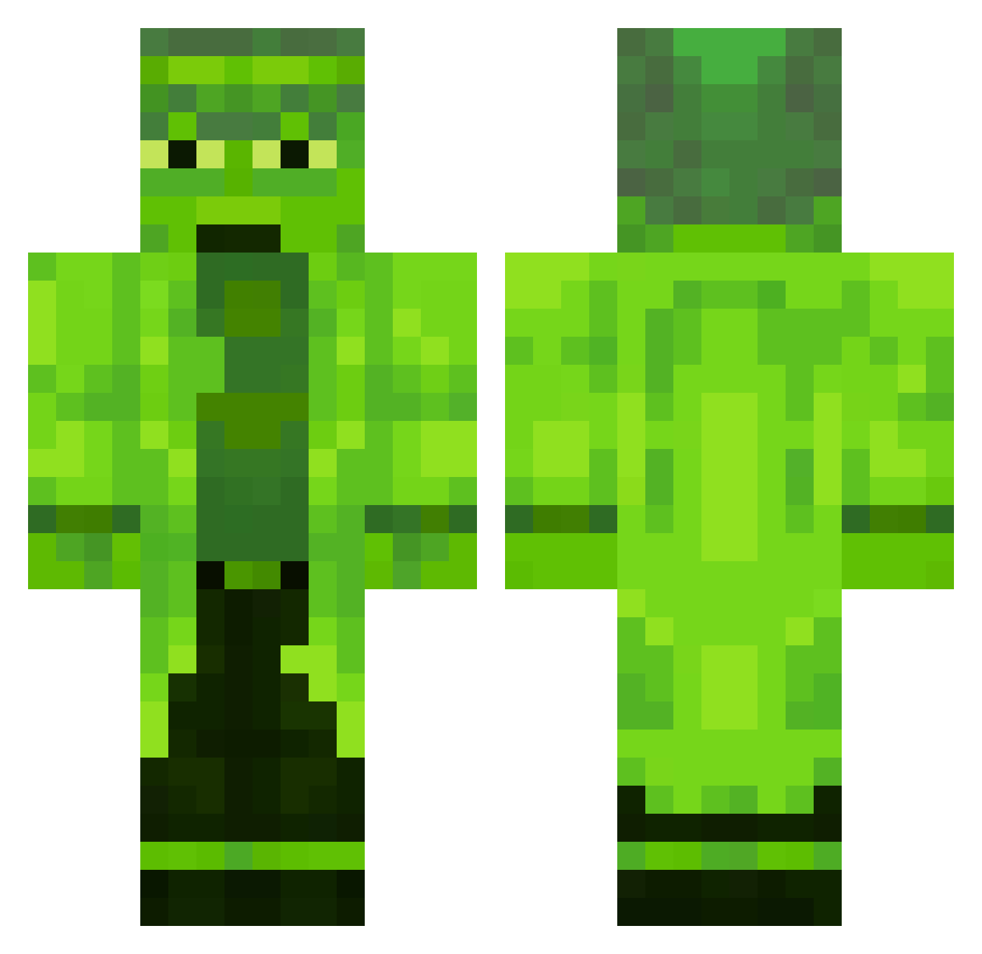 galaxyo3 Minecraft skin, front and back view