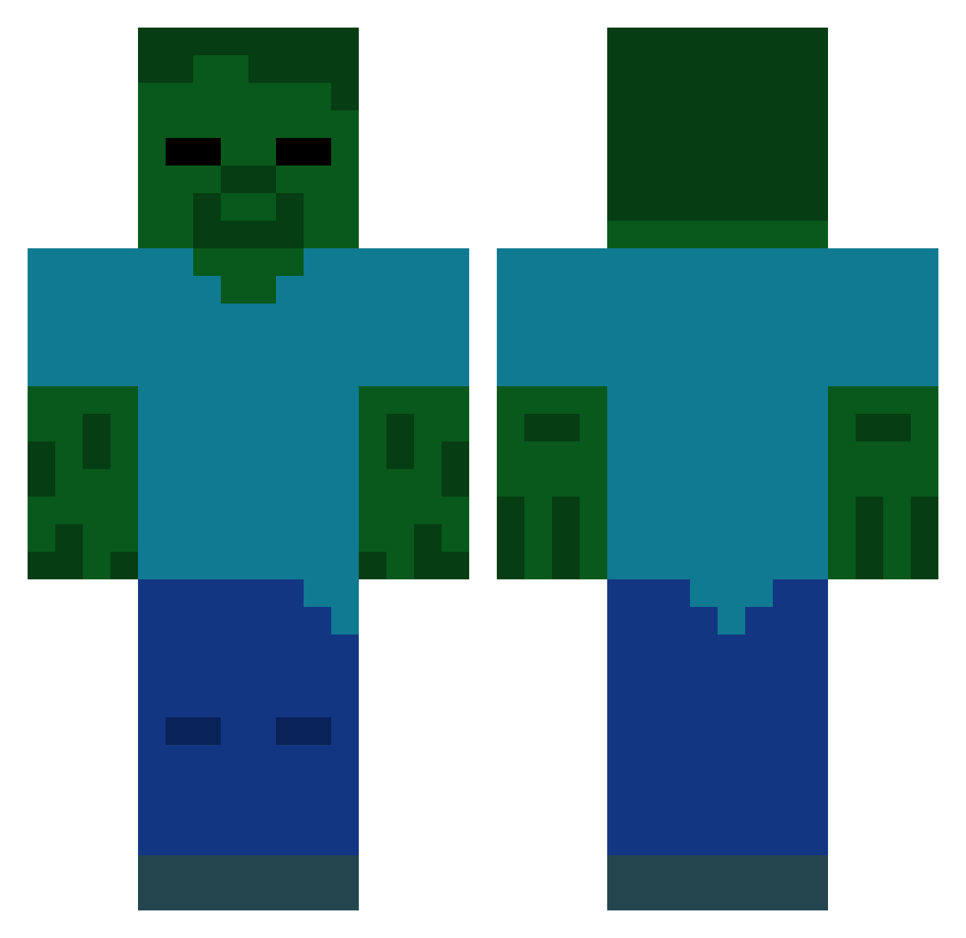 Donnyboy2099 Minecraft skin, front and back view