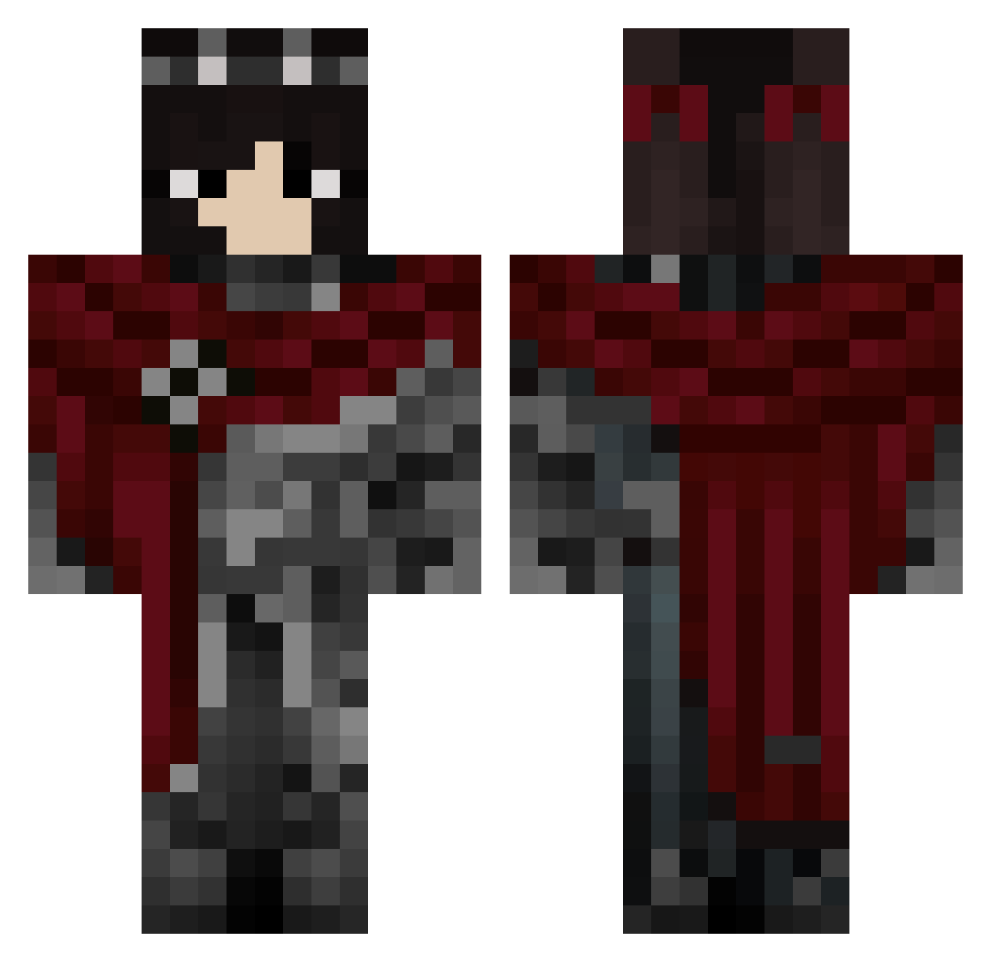 FutureZombie746 Minecraft skin, front and back view