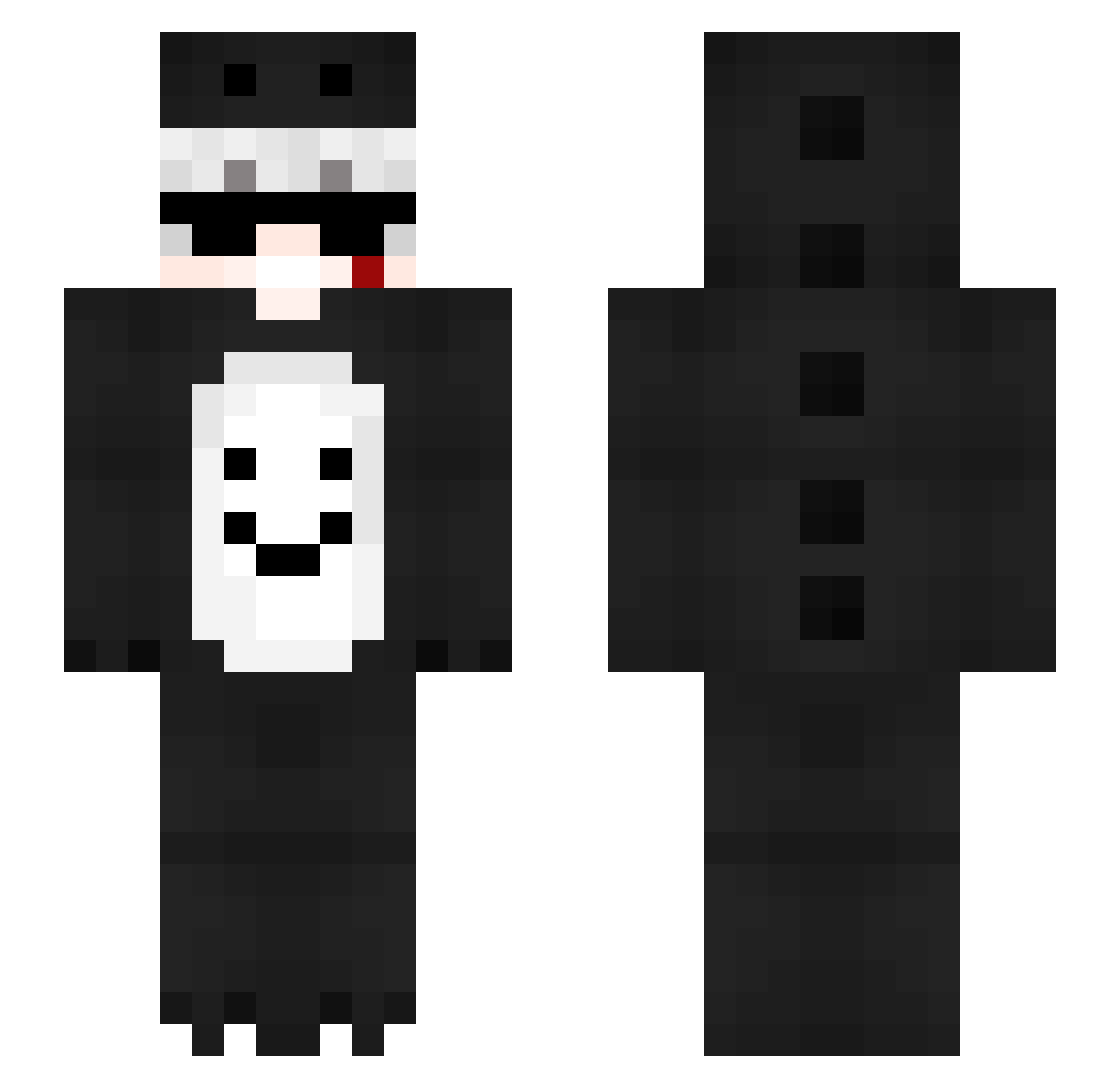 matrix1212 Minecraft skin, front and back view
