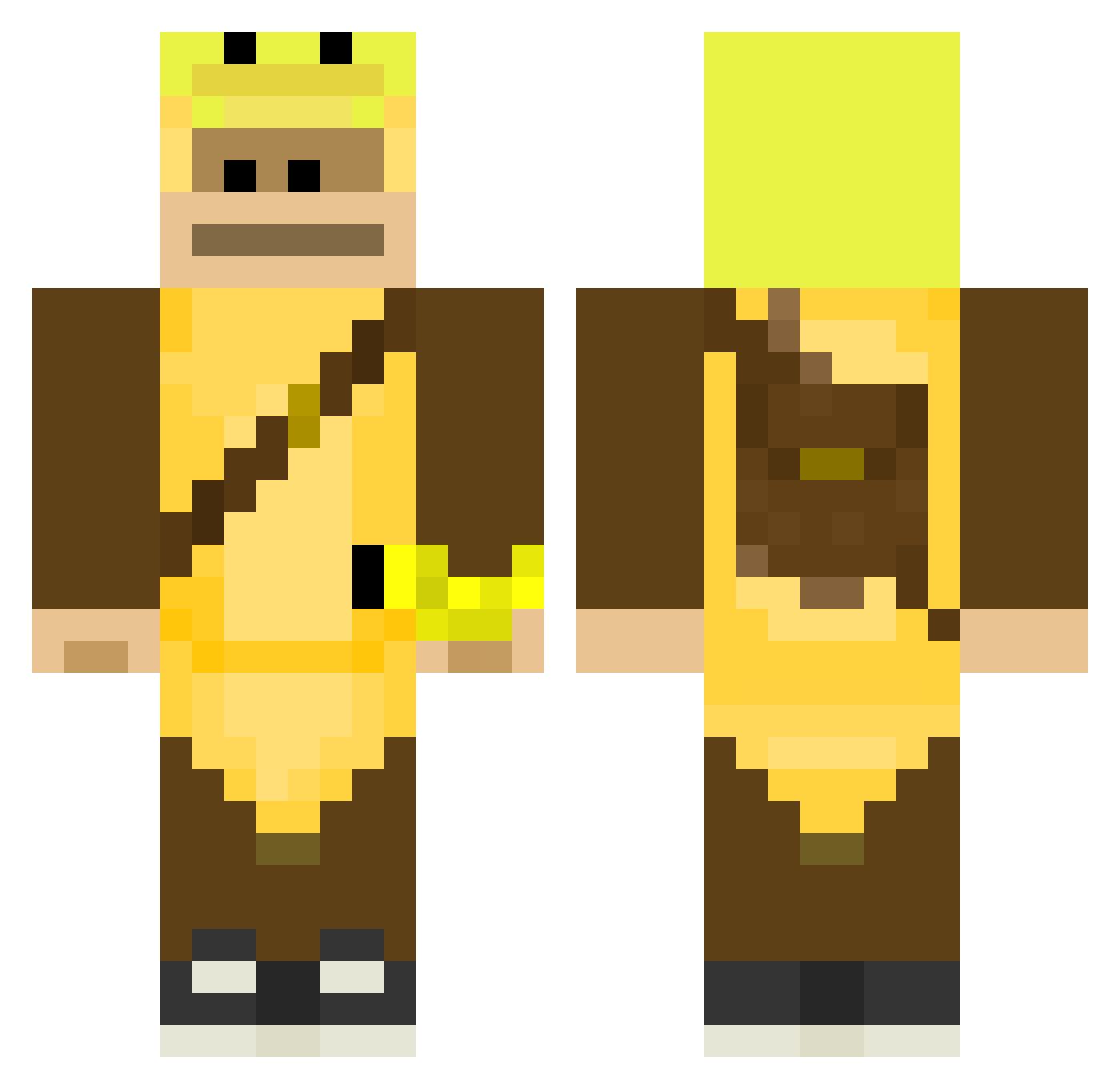 Capt_Cicada Minecraft skin, front and back view