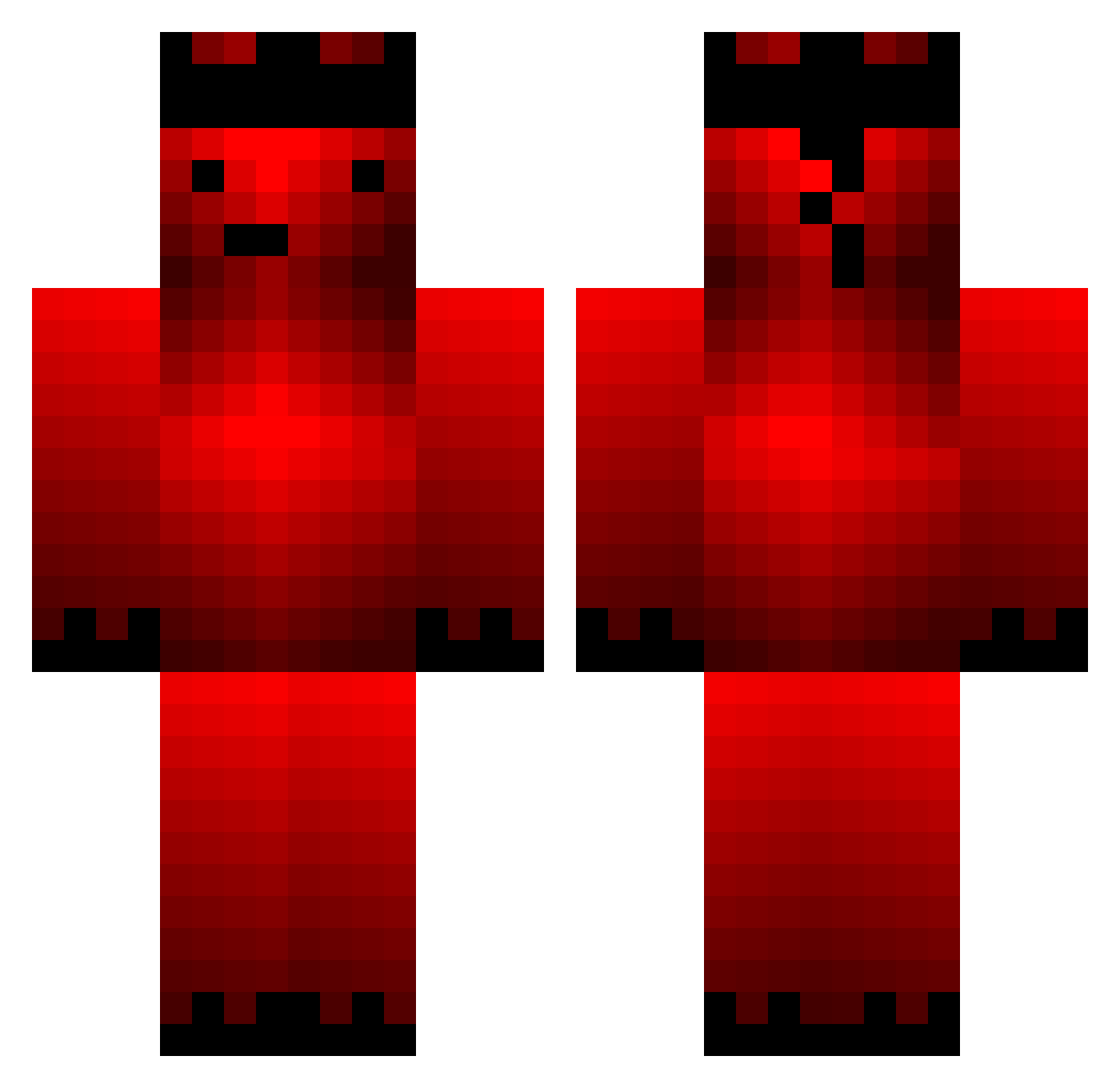 Santrix8998 Minecraft skin, front and back view
