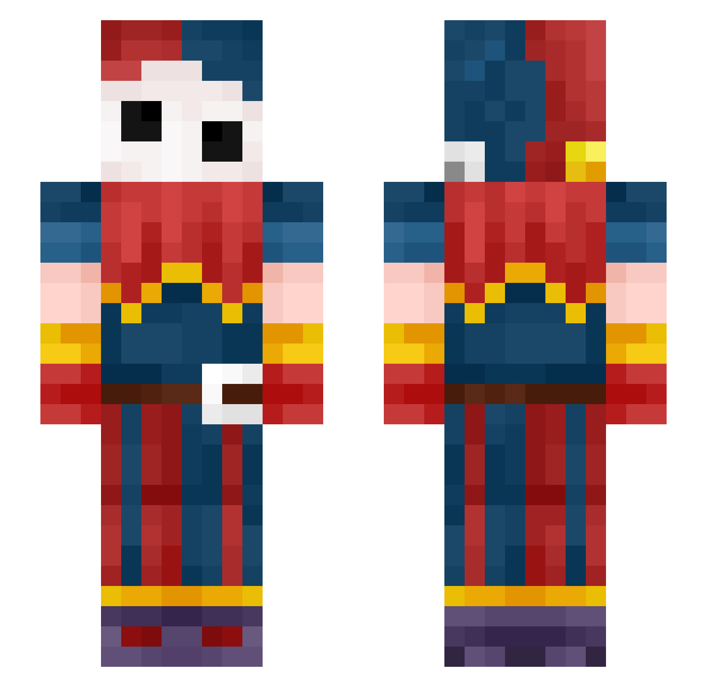 Khaleddsisii Minecraft skin, front and back view