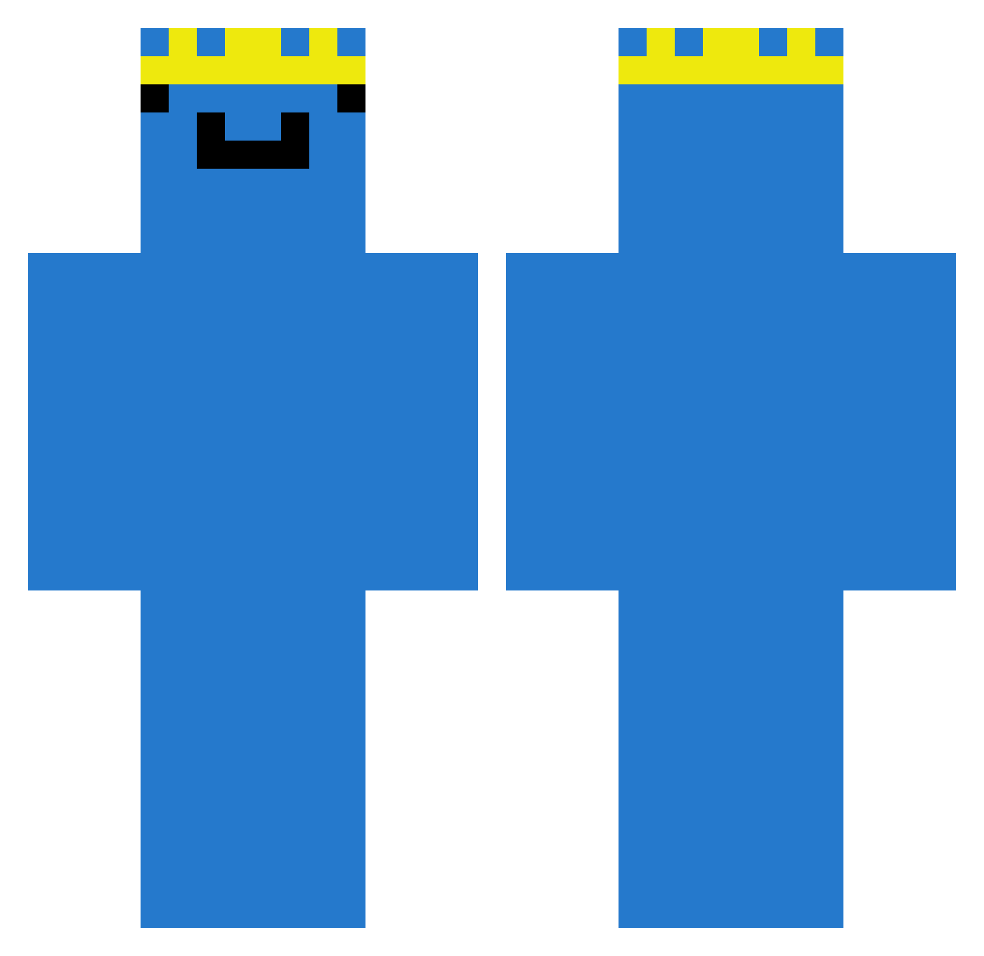 vexvizsla Minecraft skin, front and back view