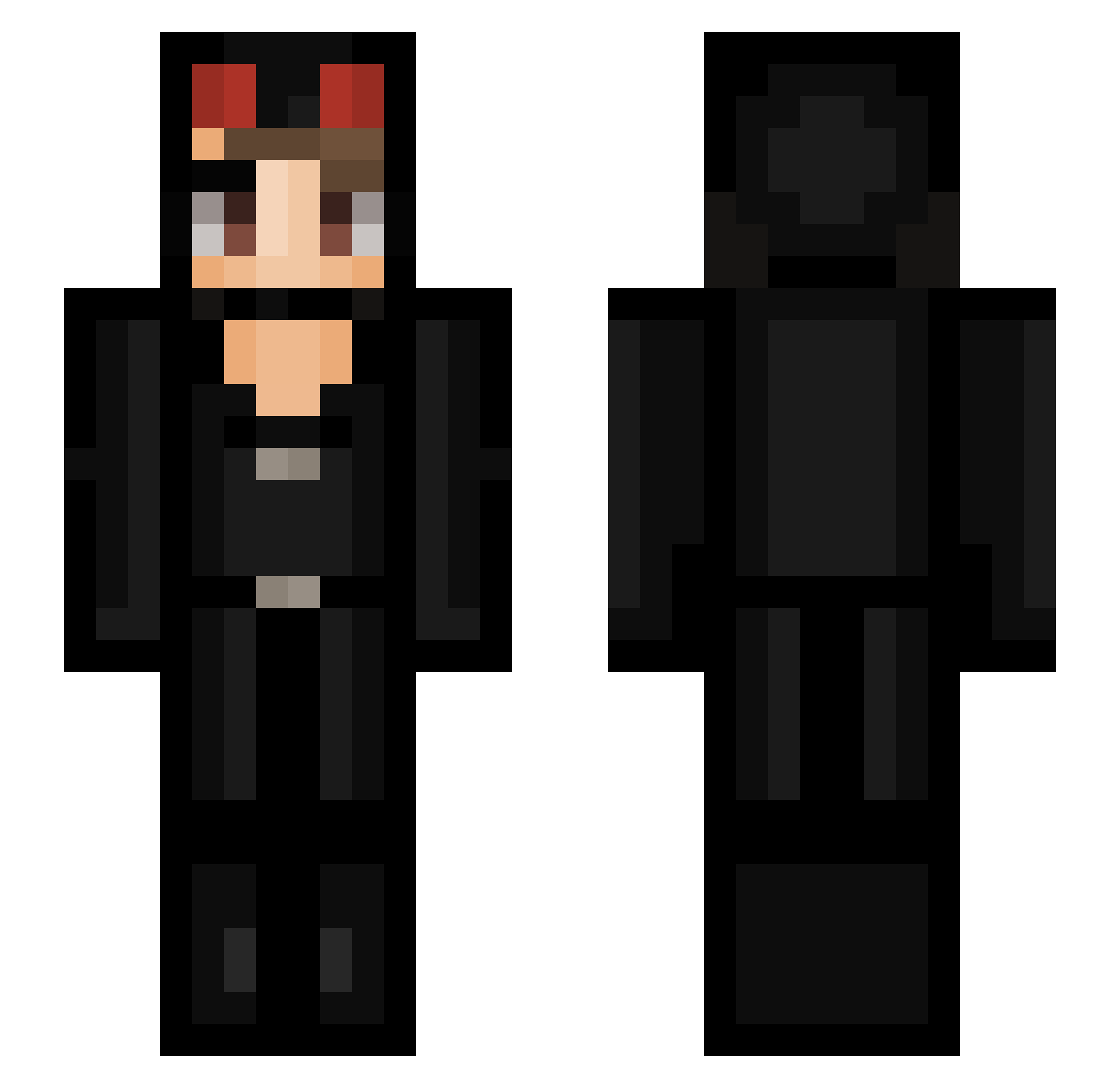 nousa01 Minecraft skin, front and back view