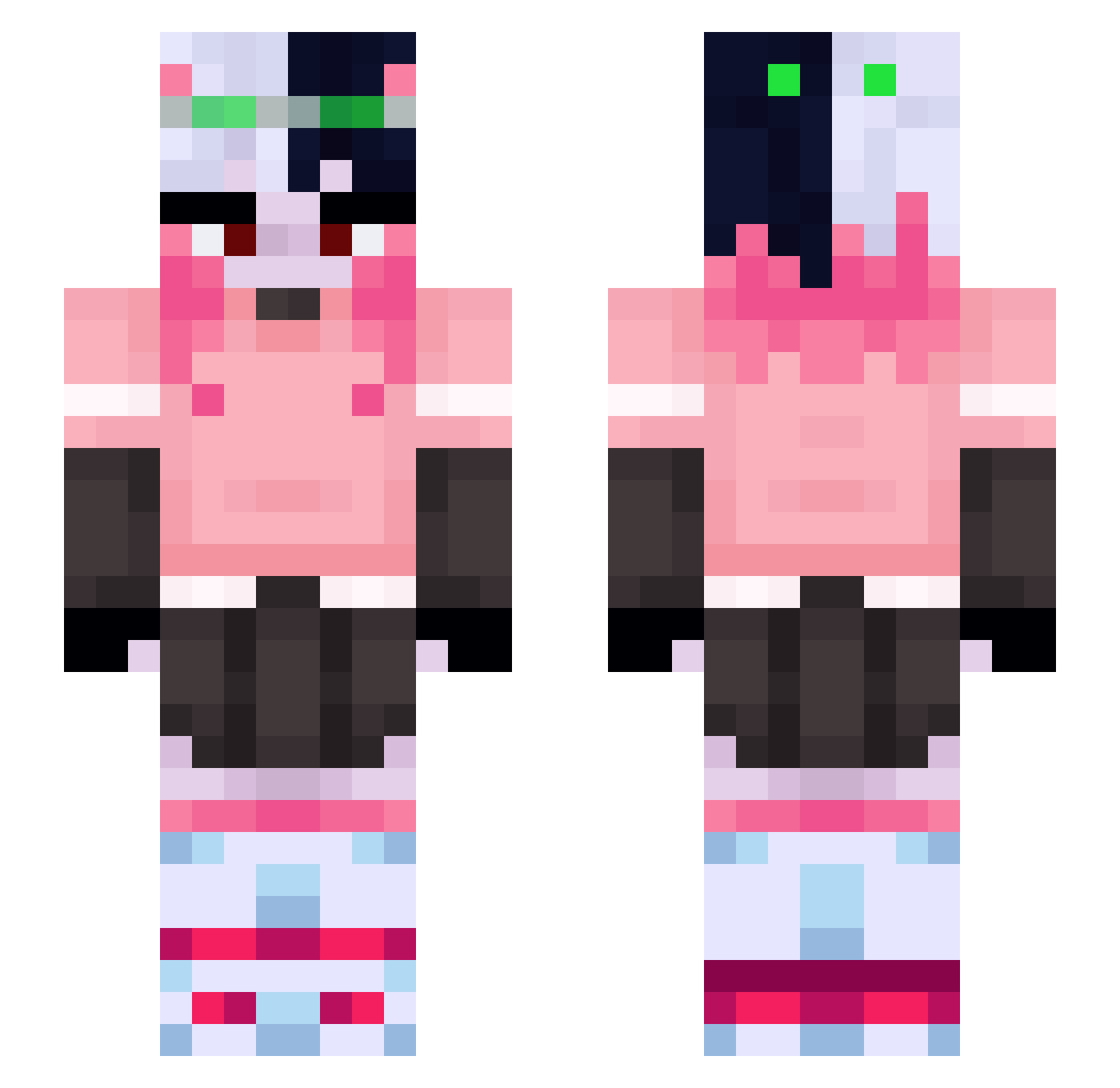 HaKurt114 Minecraft skin, front and back view